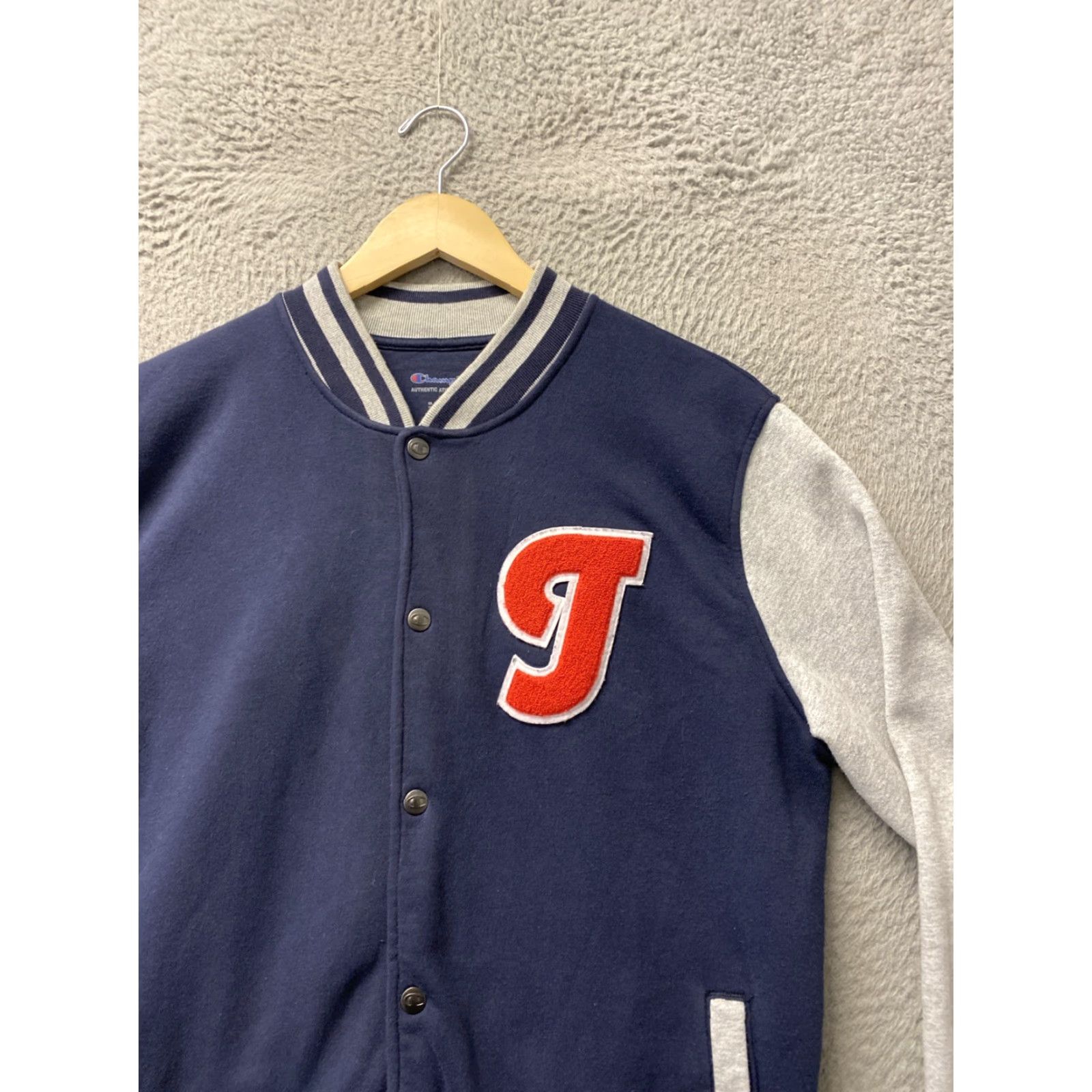 Champion Champion Varsity Jacket Men’s Size S Navy And Gray /0556 Size US S / EU 44-46 / 1 - 2 Thumbnail