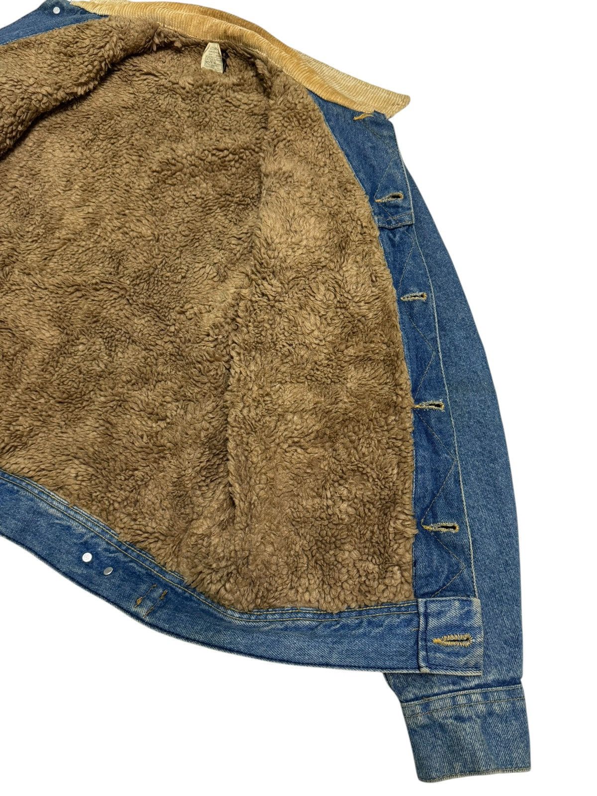 Lee Vintage Distressed Lee Raiders Sherpa Denim Jacket Size US S / EU 44-46 / 1 - 18 Thumbnail