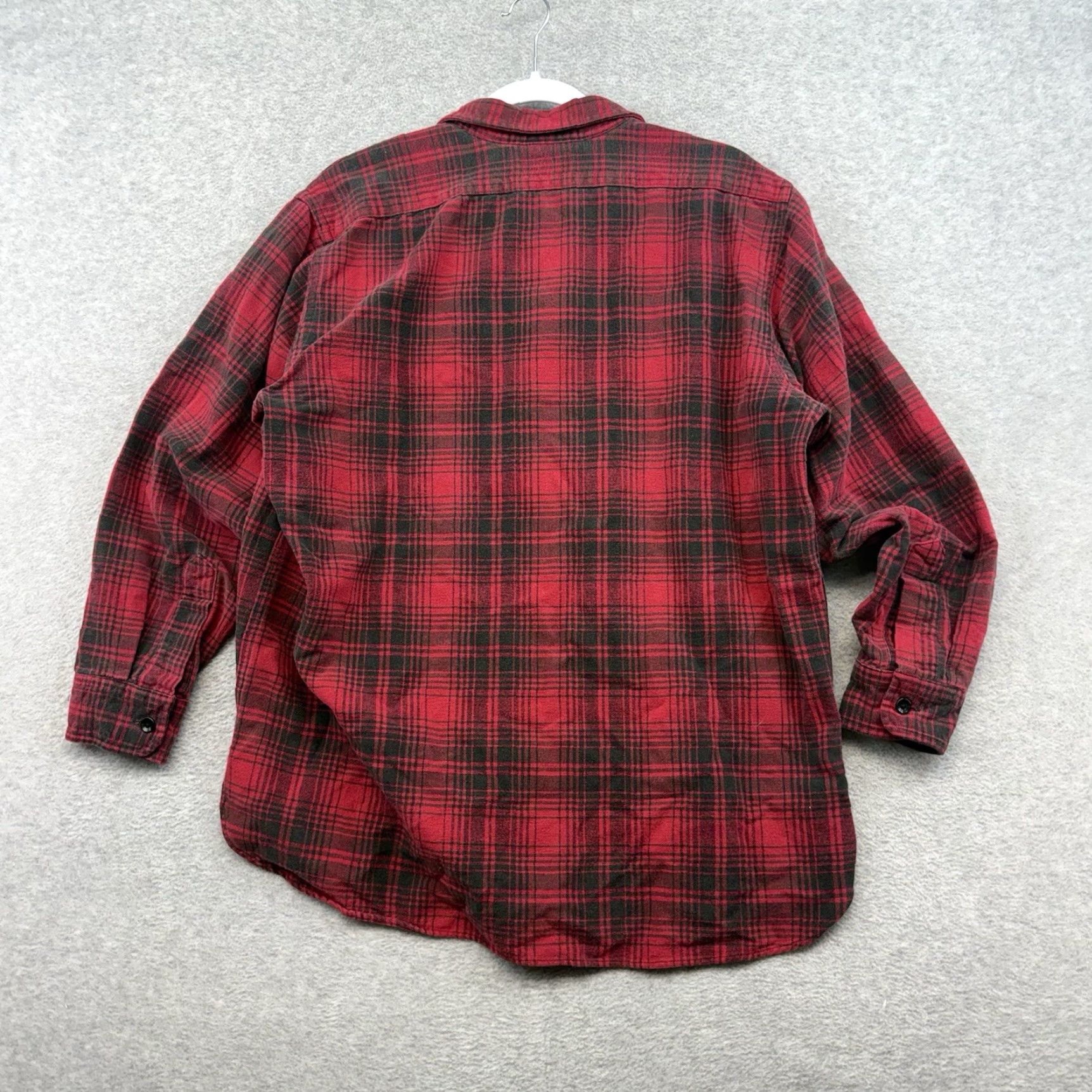 Vintage VINTAGE L.L. Bean Red Tartan Plaid Flannel Button Shirt Men L Red Cotton Shirt Size US L / EU 52-54 / 3 - 7 Thumbnail