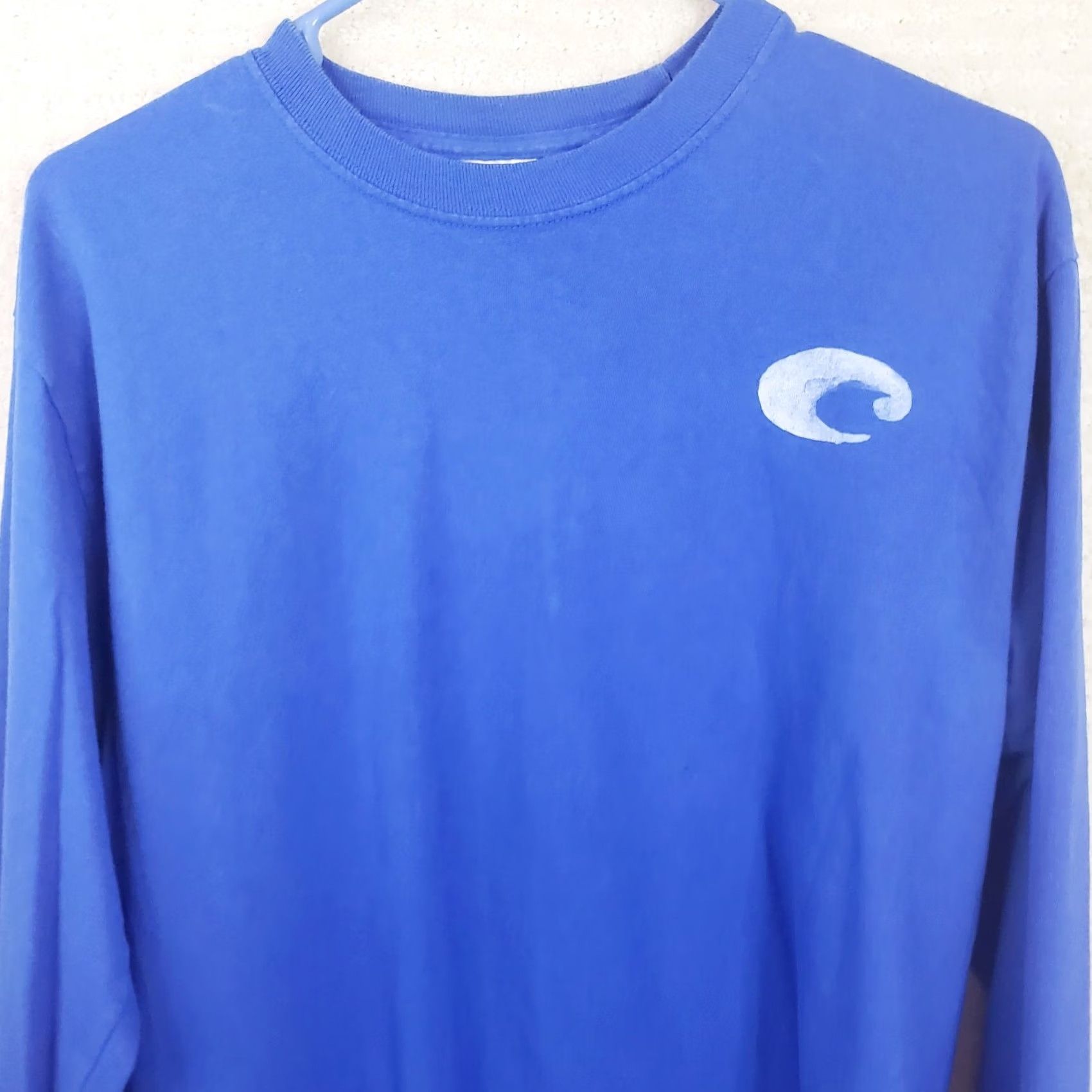 Costa Del Mar Costa Del Mar Shirt Mens M Light Blue Long Sleeve Crew Neck Fishing Logo Tee Size US M / EU 48-50 / 2 - 2 Thumbnail