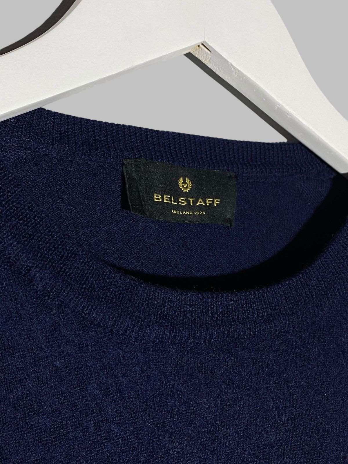Belstaff Belstaff Wool Sweater Navy Blue Men’s Size US S / EU 44-46 / 1 - 5 Thumbnail