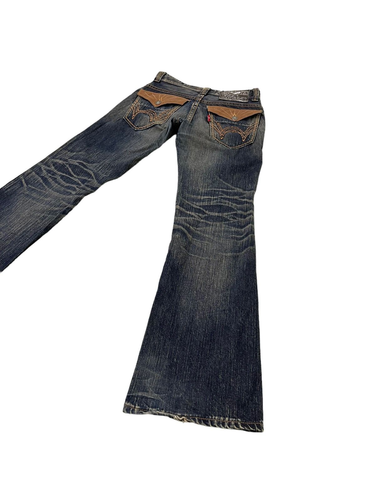 Edwin Flare Jeans Edwin Native Japan Distress Boot Cut 7🟦2 Size US 30 / EU 46 - 13 Thumbnail