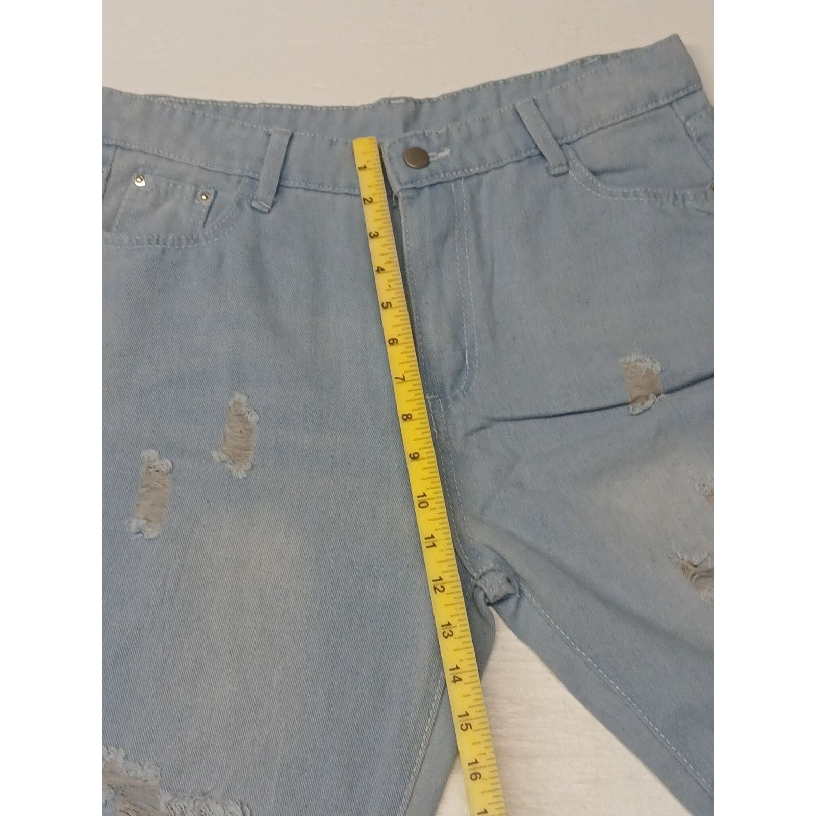 Other Unbranded (XL) Comfort Stretch Women's Light Denim Pants Size 32" / US 10 / IT 46 - 4 Thumbnail