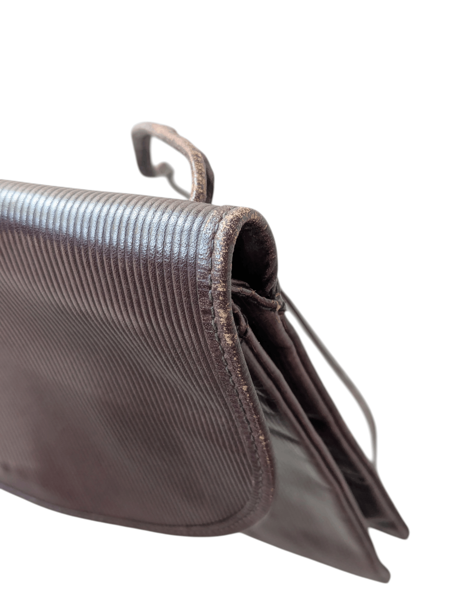 Fendi Fendi Frame Crossbody Burgundy FF Leather Bag Vintage Size ONE SIZE - 12 Thumbnail