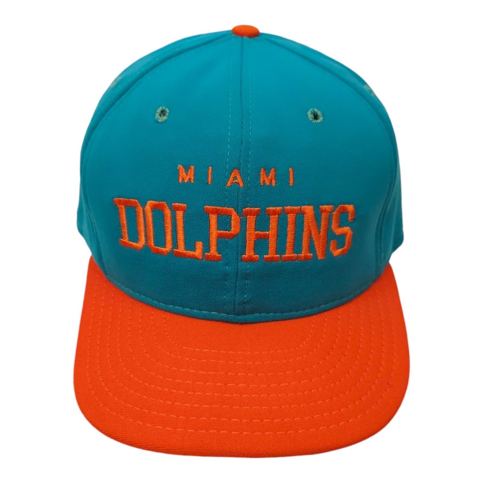 Other AJD Miami Dolphins Snapback Cap NFL Football Vintage 90s USA Size ONE SIZE - 1 Thumbnail