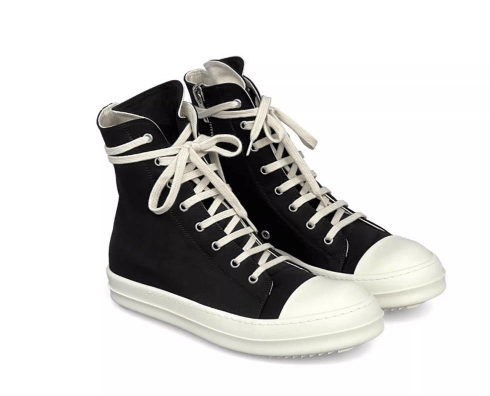 Rick Owens Drkshdw Rick Owens DRKSHDW Men's Canvas High Top Sneakers Size US 10 / EU 43 - 1 Thumbnail
