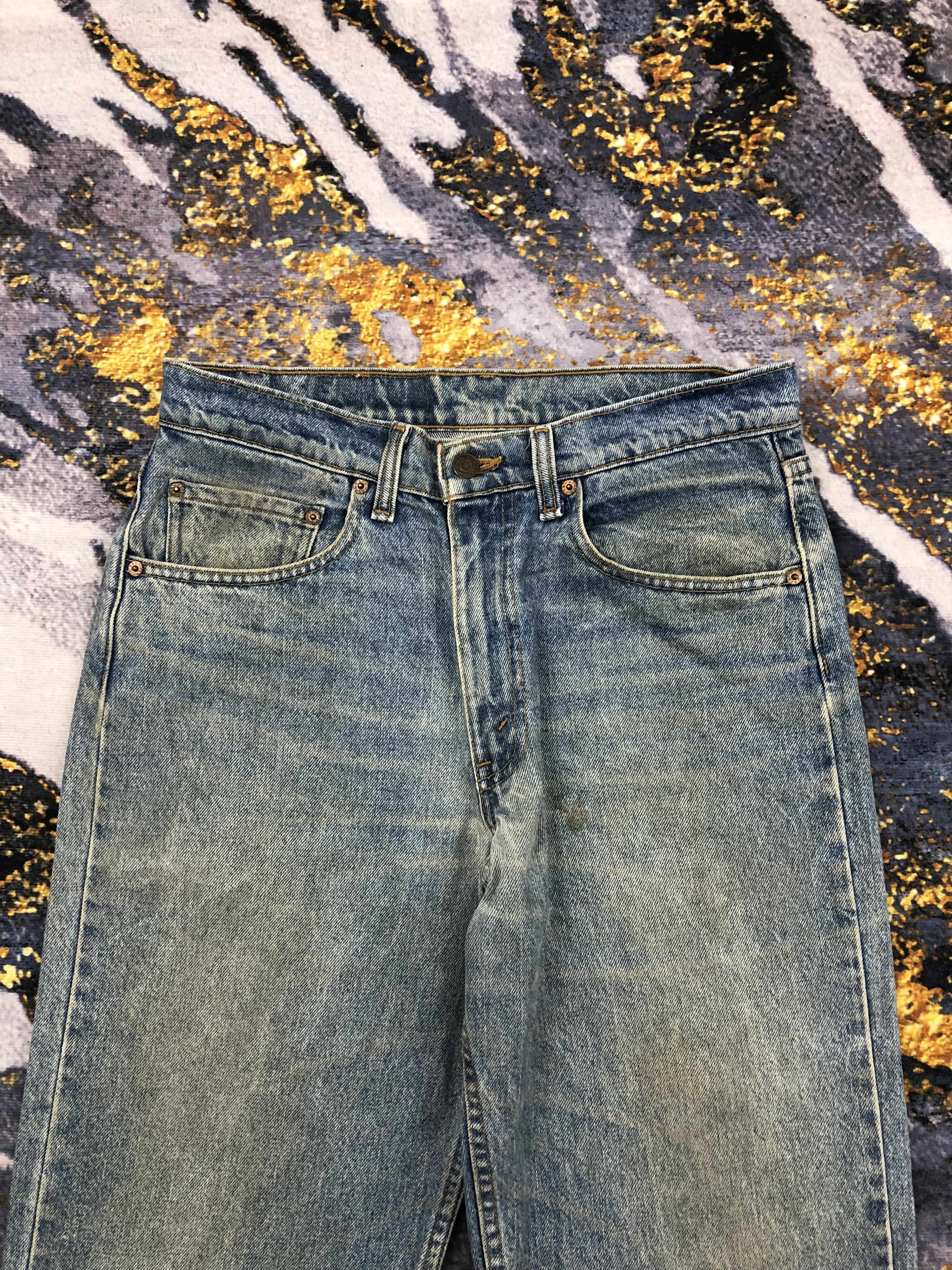 Levi's Vintage 90s Levis 550 Faded Blue Jeans DPP0190 Size US 33 - 2 Thumbnail
