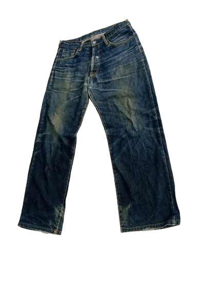 Evisu Vintage Evisu Distressed Jeans Japanese Brand Size US 33 - 5 Thumbnail