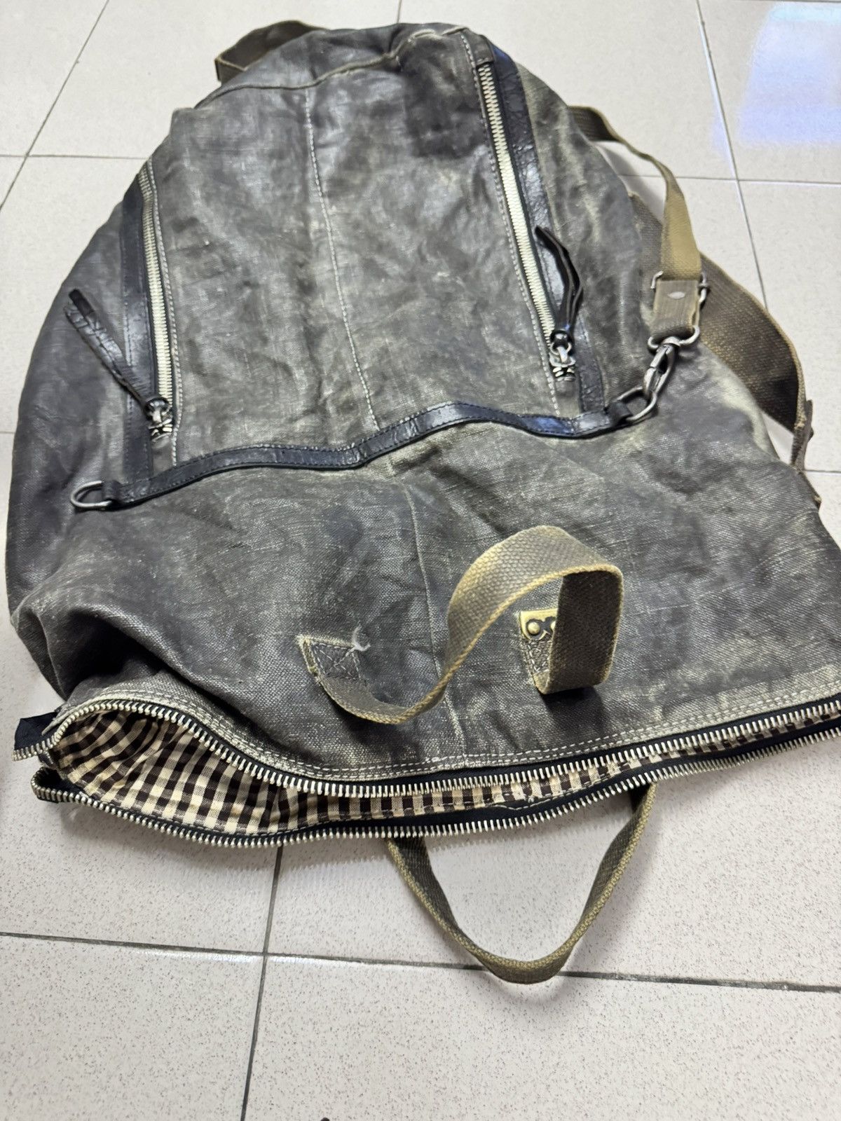 Other SAISEI ITALY RECONSTRUCTED DISTRESSED AVANT GARDE 3-WAYS BAG Size ONE SIZE - 9 Thumbnail