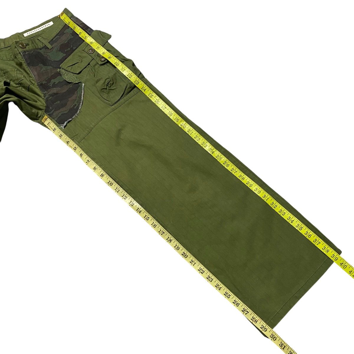 Issey Miyake Vintage Sunaokuwahara Military Patchwork Combat Pants Size 30" / US 8 / IT 44 - 17 Thumbnail