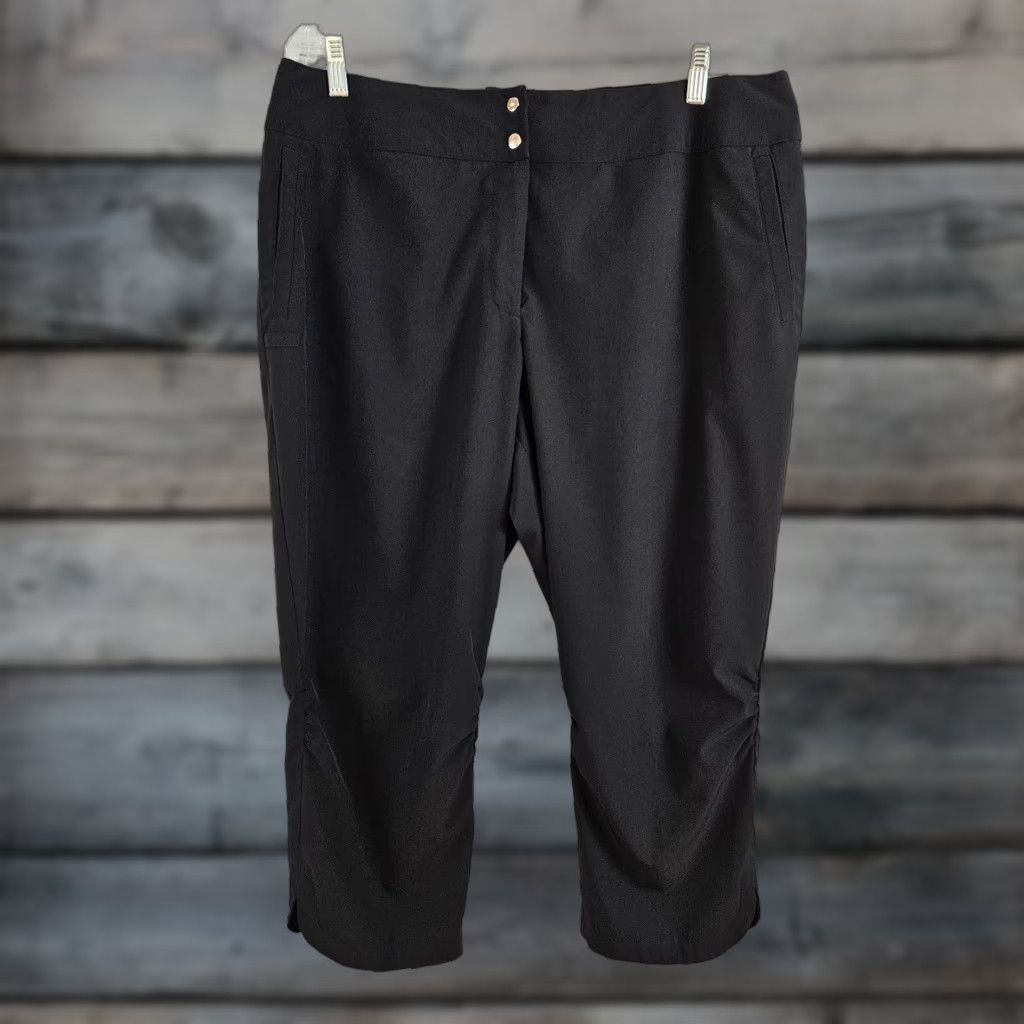 Vintage Chico's Zenergy Golf Womens Cropped Pants 14 Black High Rise Cropped Pants Womens 14 Black Chico's Zenergy Golf Size 36" / US 14 / IT 50 - 1 Thumbnail