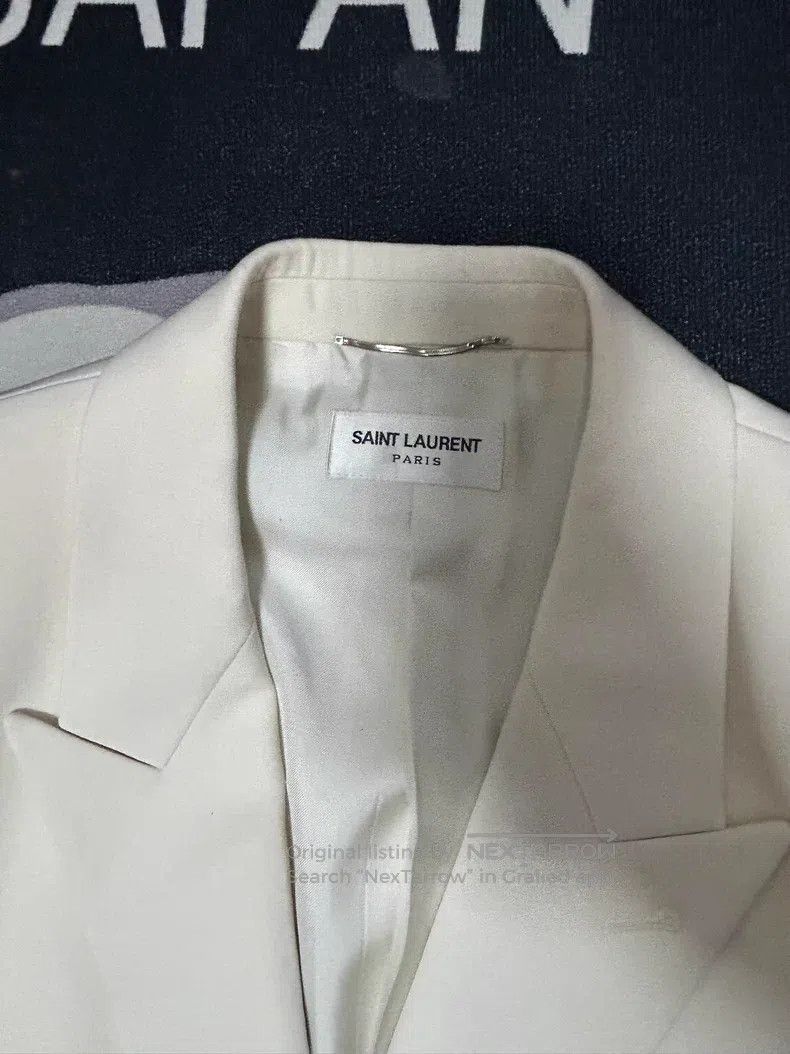 Saint Laurent Paris Saint Laurent Paris Double Breasted Suit Ivory White Size US L / EU 52-54 / 3 - 2 Thumbnail