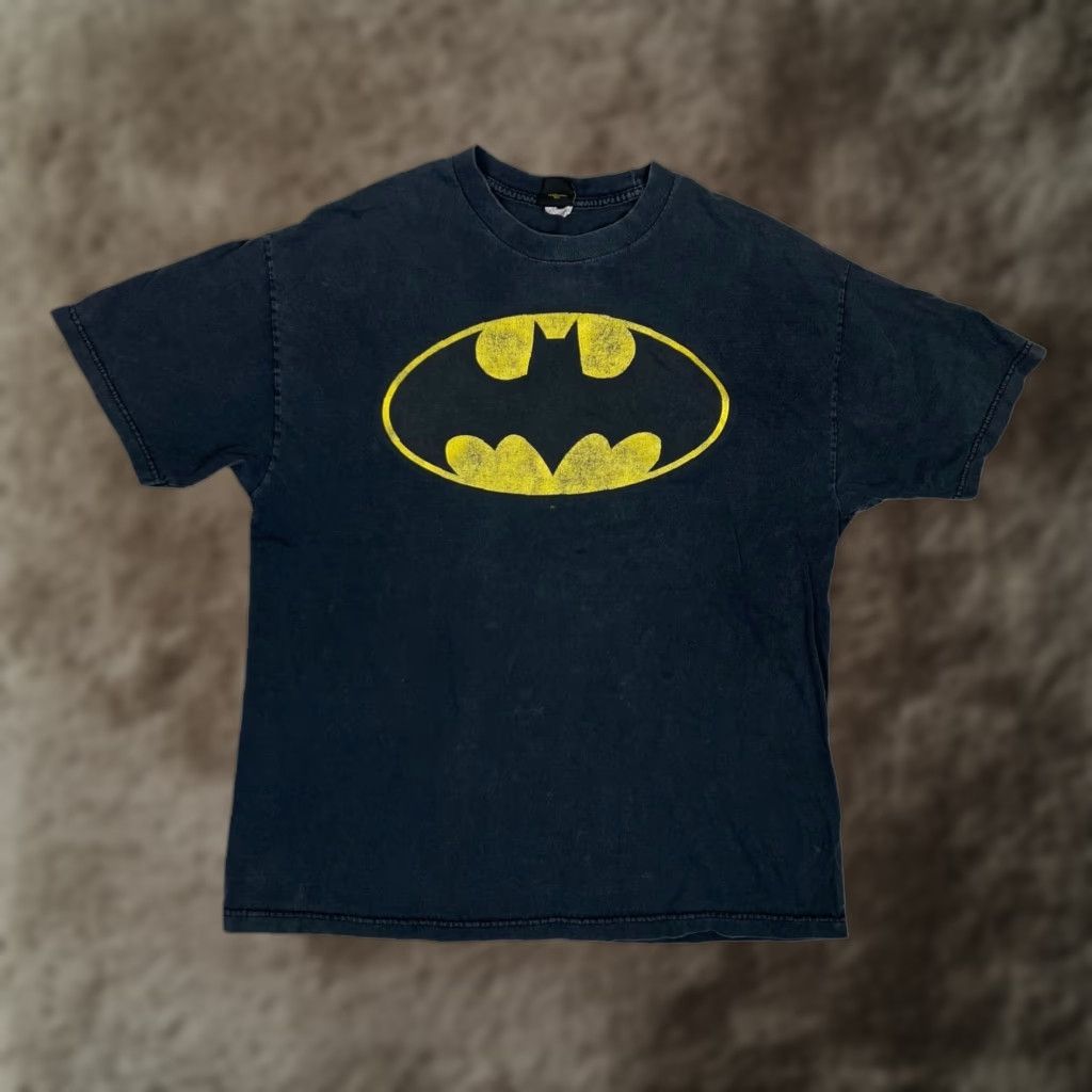 Logo 7 VINTAGE DC Comics Batman T-Shirt XL Black OG Logo Mens 90s Batman Logo Short Sleeve Crew Neck Cotton Knit Regular Size US XL / EU 56 / 4 - 1 Thumbnail