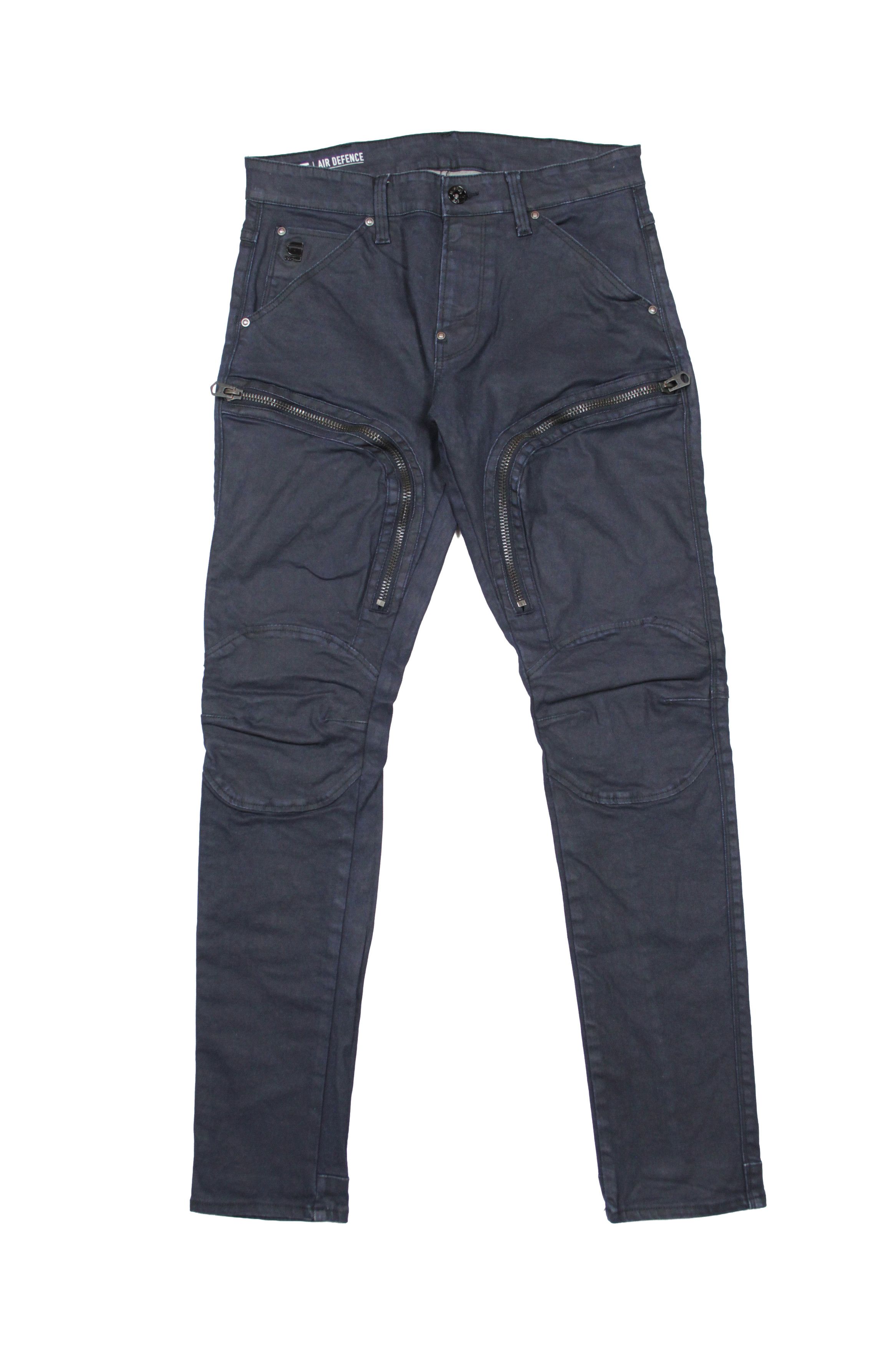 G-Star Raw Air Defence Zip Skinny Biker Jeans Size US 29 - 1 Thumbnail