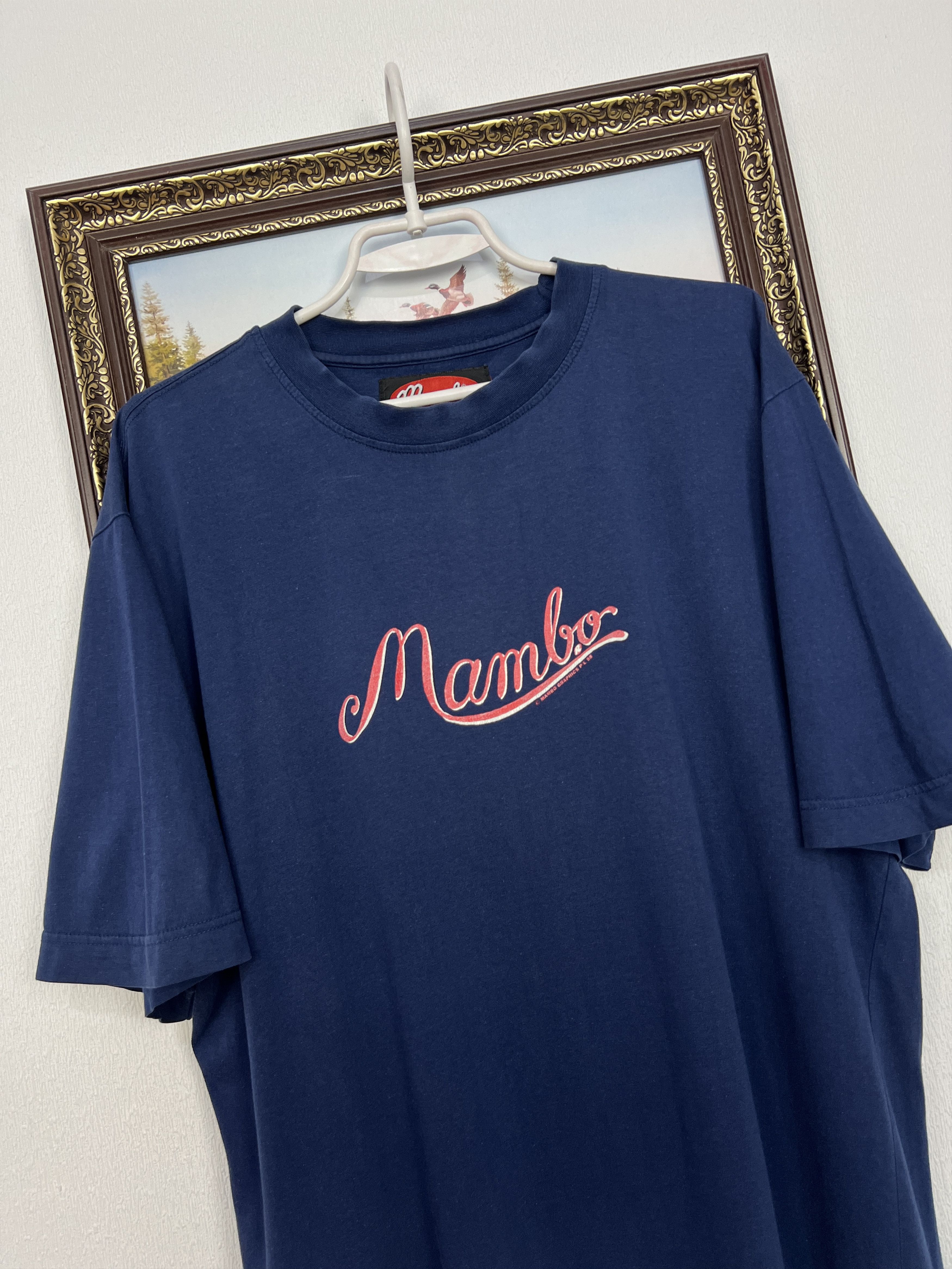 Vintage Vintage 90's Mambo Storm In A Tea Cup Tee Over Print Shirt Size US L / EU 52-54 / 3 - 7 Thumbnail