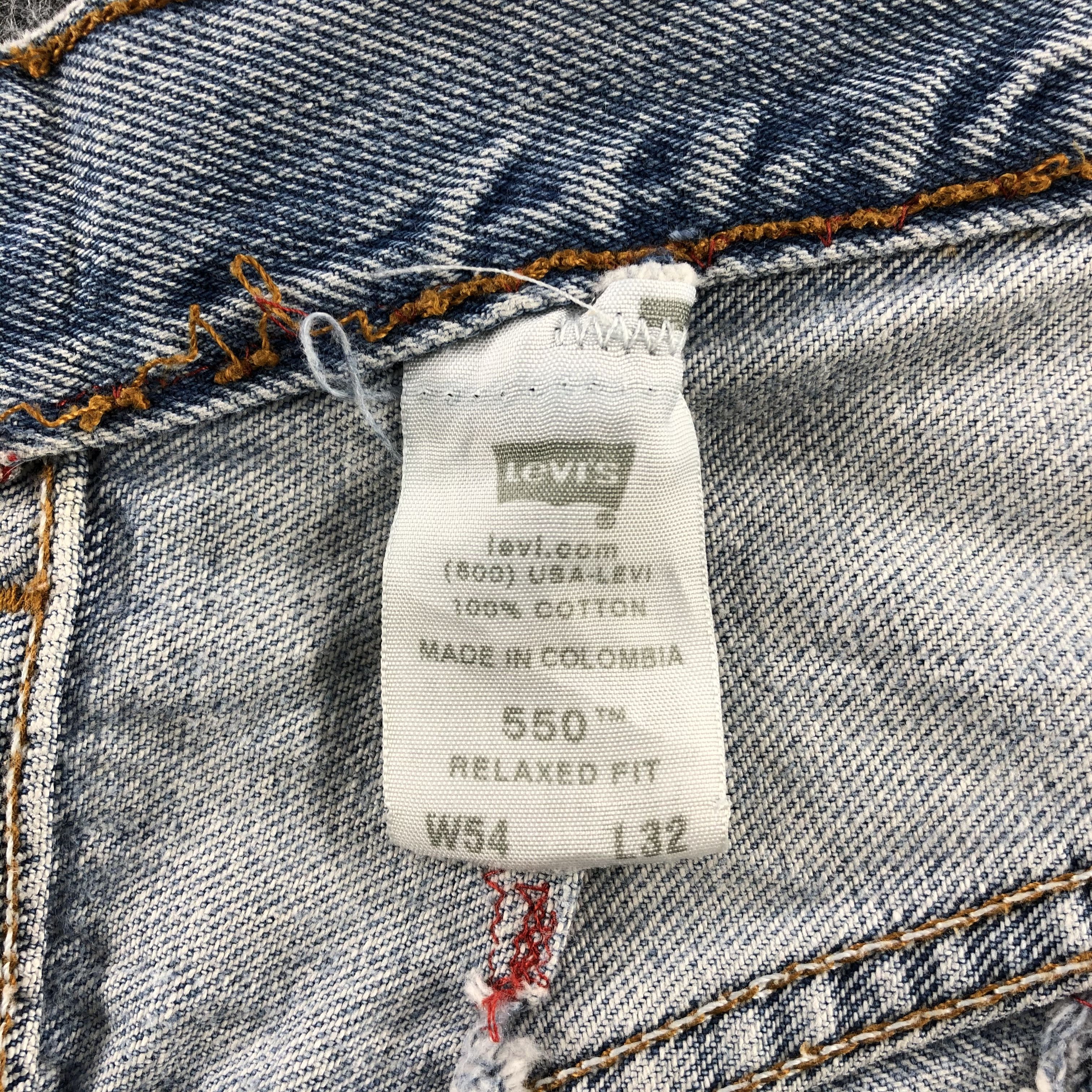 Levi's W51 Light Wash Vintage Levis 550 Jeans-J1176 Size US 44 / EU 60 - 11 Thumbnail
