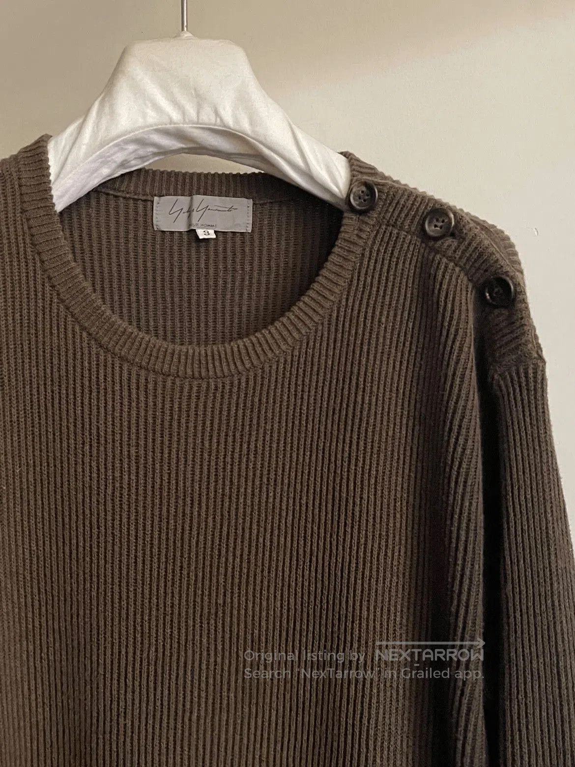 Yohji Yamamoto Sz 3 Yohji Yamamoto Pour Homme Knitwear Sweater. Size US L / EU 52-54 / 3 - 1 Thumbnail