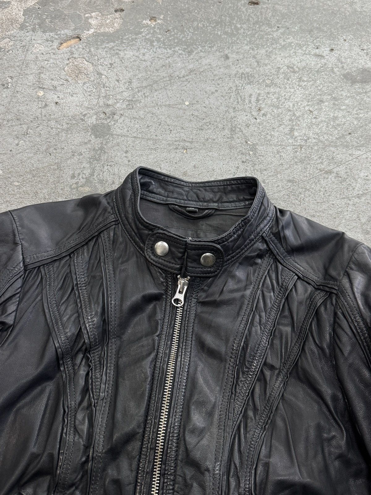 Japanese Brand Vintage Real Leather Avant Garde y2k Jacket Size S / US 4 / IT 40 - 5 Thumbnail