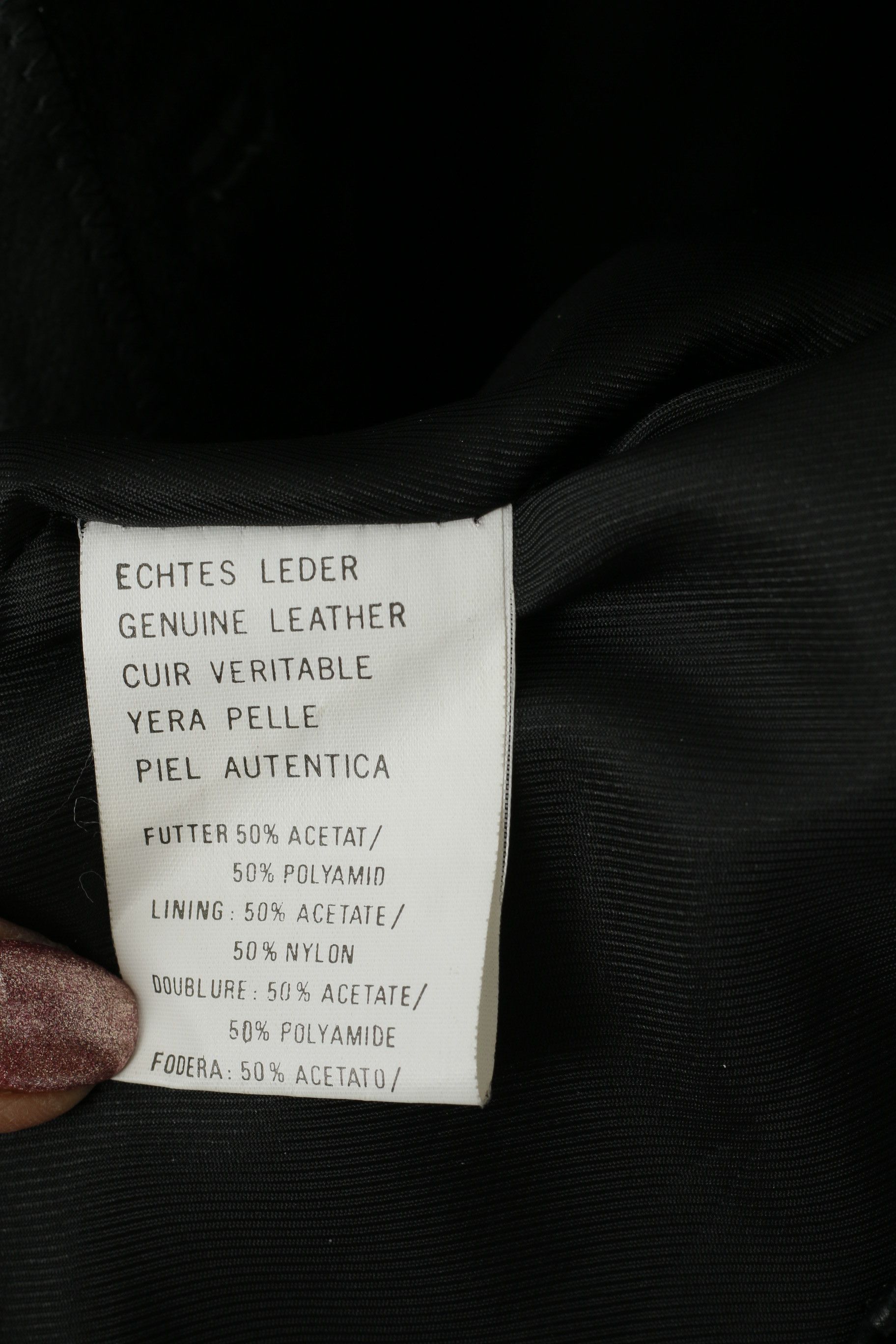 Vintage Fair Lady Modell Women M Jacket Black Leather 90s 5505 Size M / US 6-8 / IT 42-44 - 5 Thumbnail
