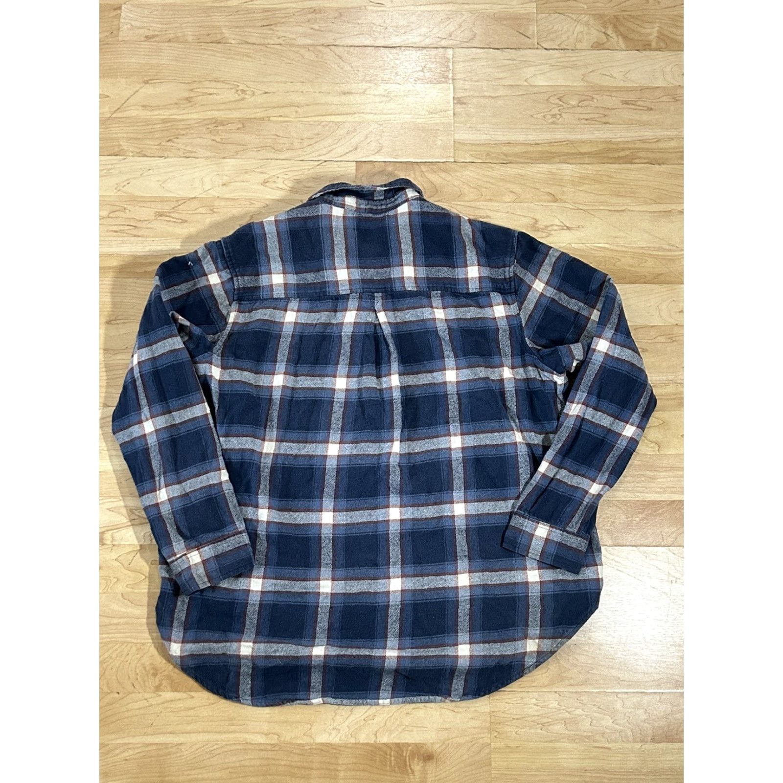 Wrangler Wrangler Wrancher Blue Western Plaid Long Sleeve Large Woman Button-Up Size L / US 10 / IT 46 - 2 Thumbnail