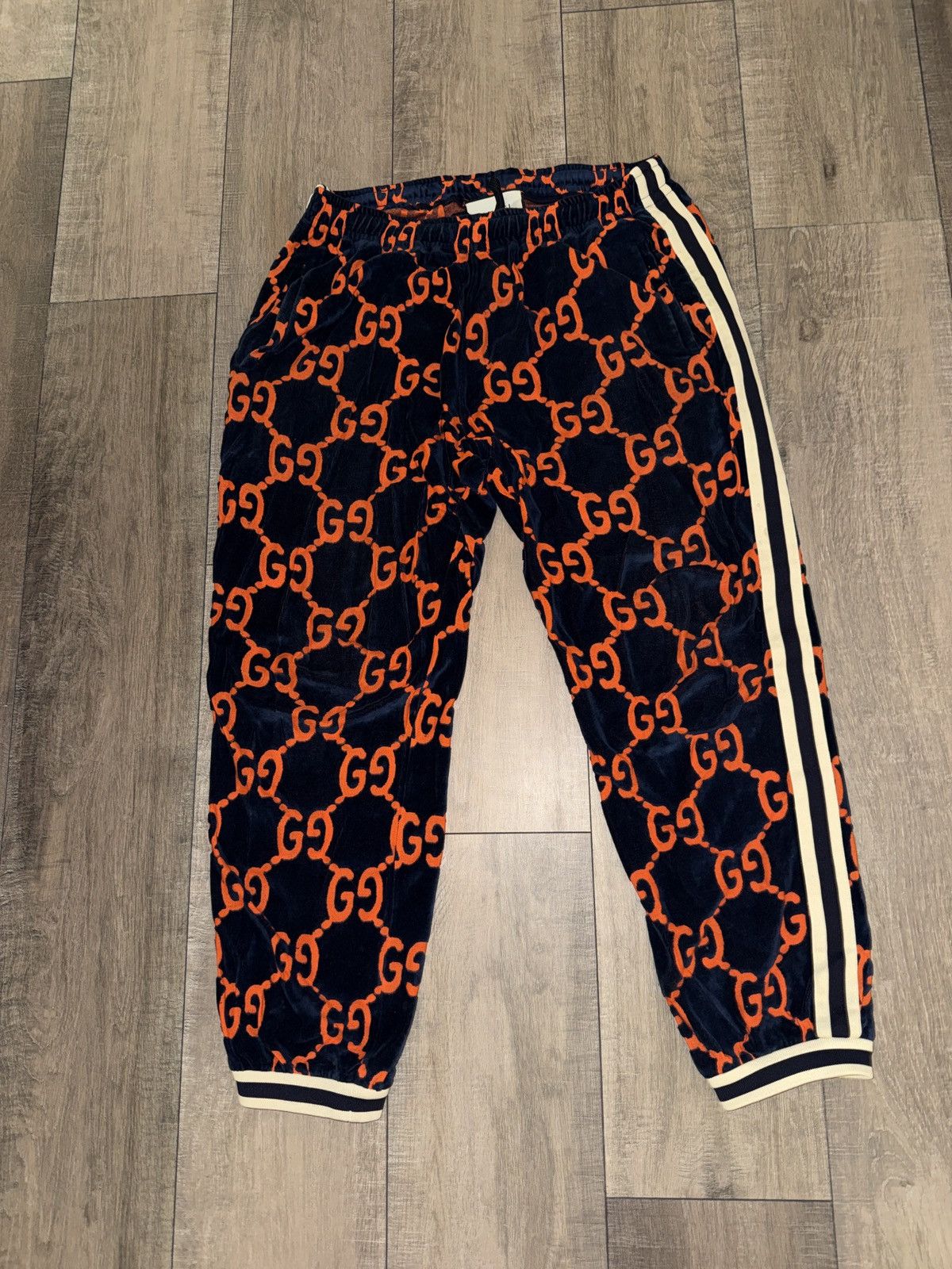 Gucci Gucci Chenille Monogram Jacquard Trackpants Size US 34 / EU 50 - 1 Thumbnail