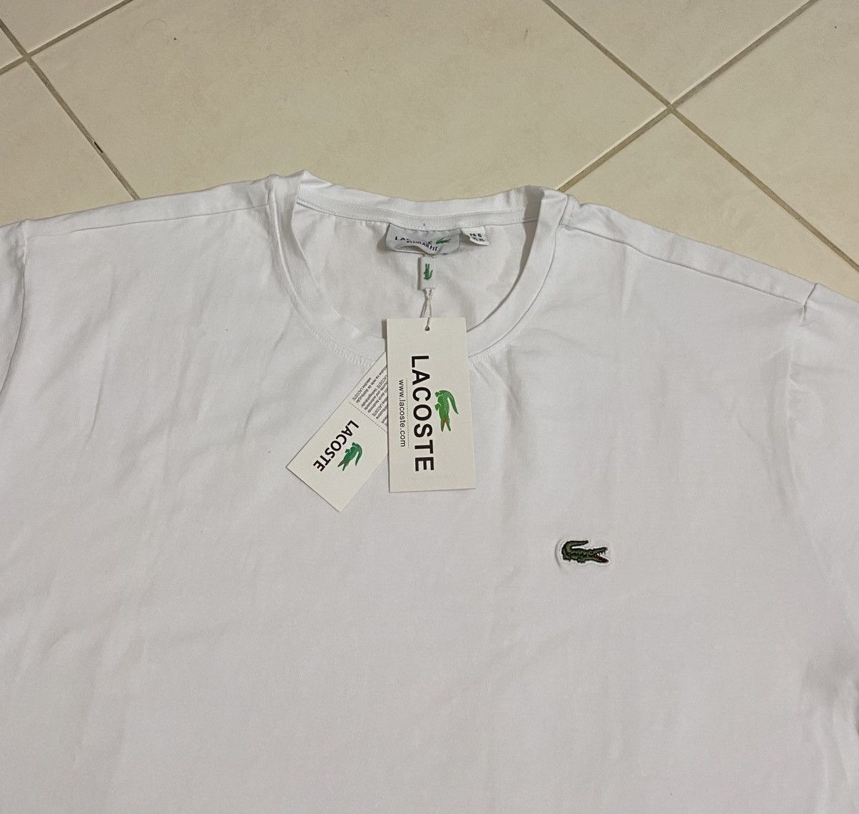 Lacoste Lacoste White T-Shirt Regular Fit XL Brand New With Tags Size US XL / EU 56 / 4 - 3 Thumbnail