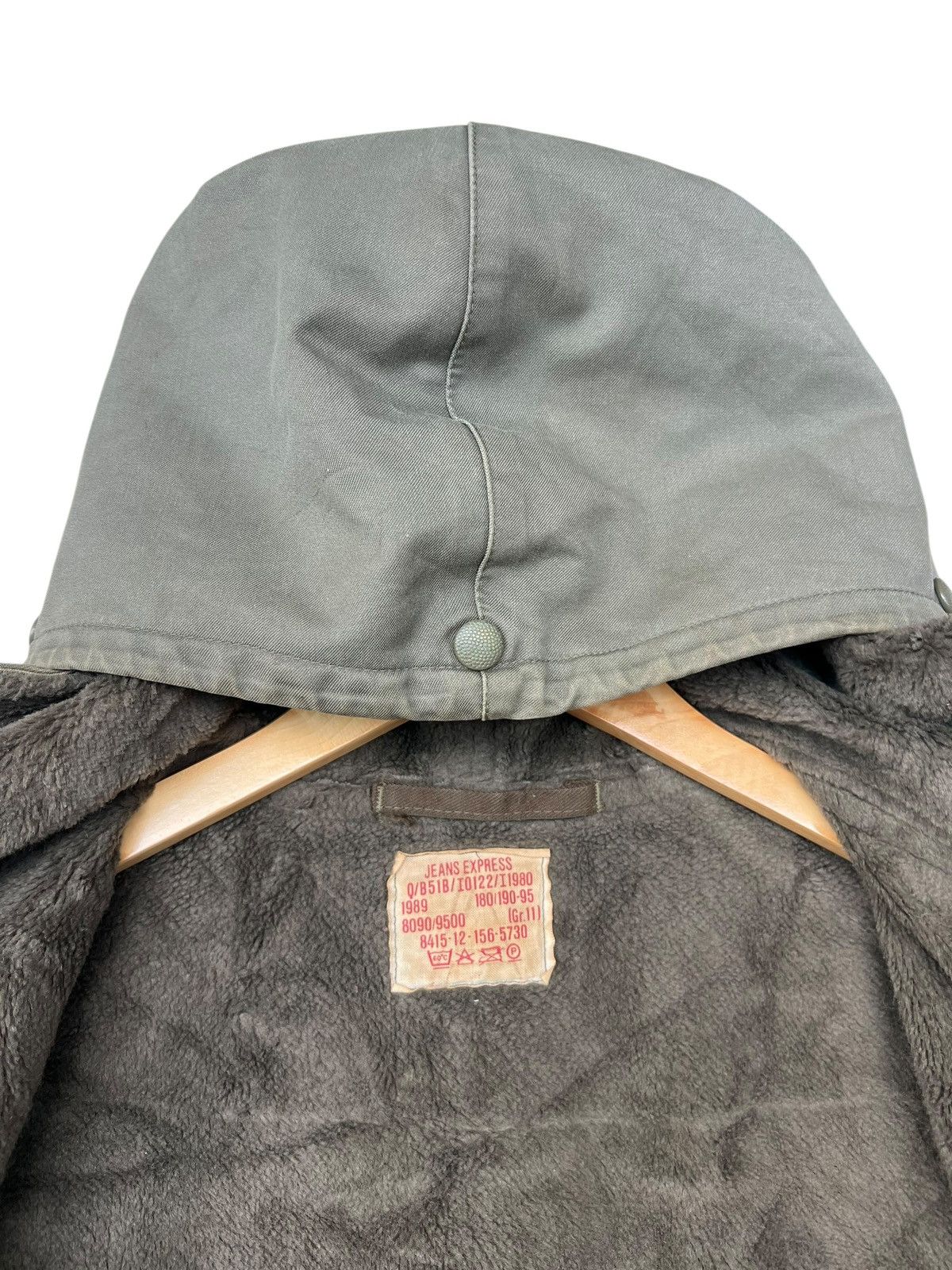 Vintage Vintage 80s German Army Parka Green Zipper Hoodie Jacket Size US L / EU 52-54 / 3 - 17 Thumbnail