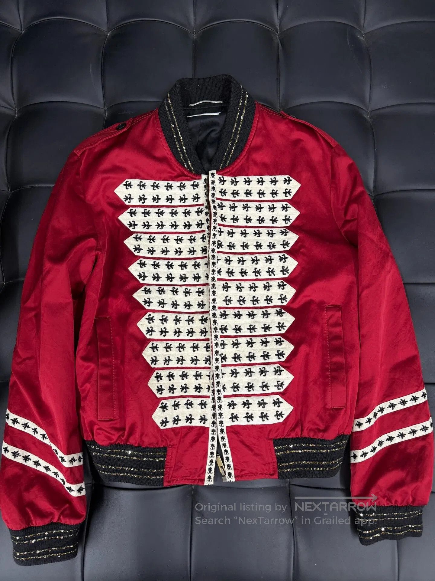 Saint Laurent Paris Saint Laurent Red Pilot Jacket. Size US L / EU 52-54 / 3 - 1 Thumbnail