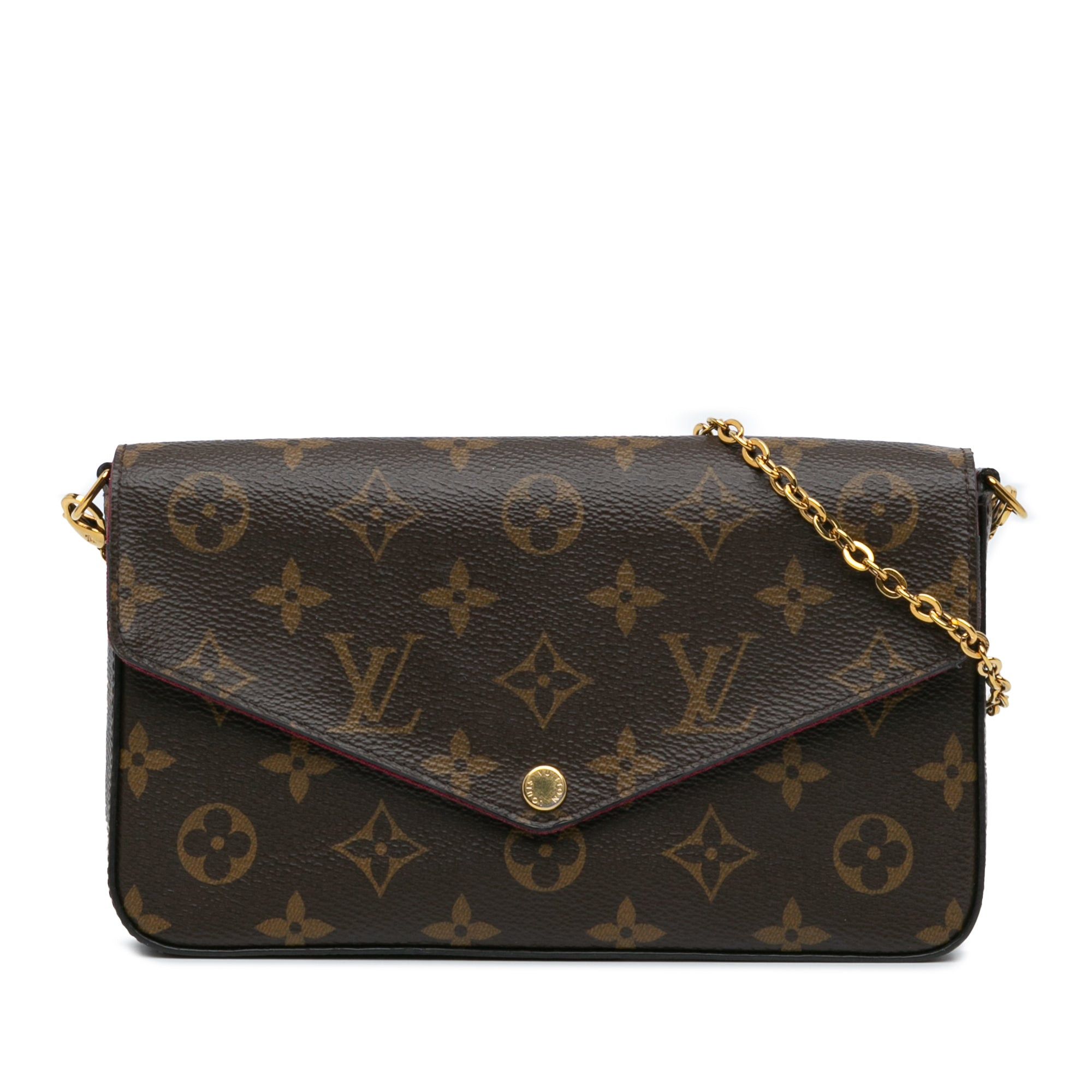 Louis Vuitton Louis Vuitton Monogram Pochette Felicie Brown Size ONE SIZE - 1 Thumbnail