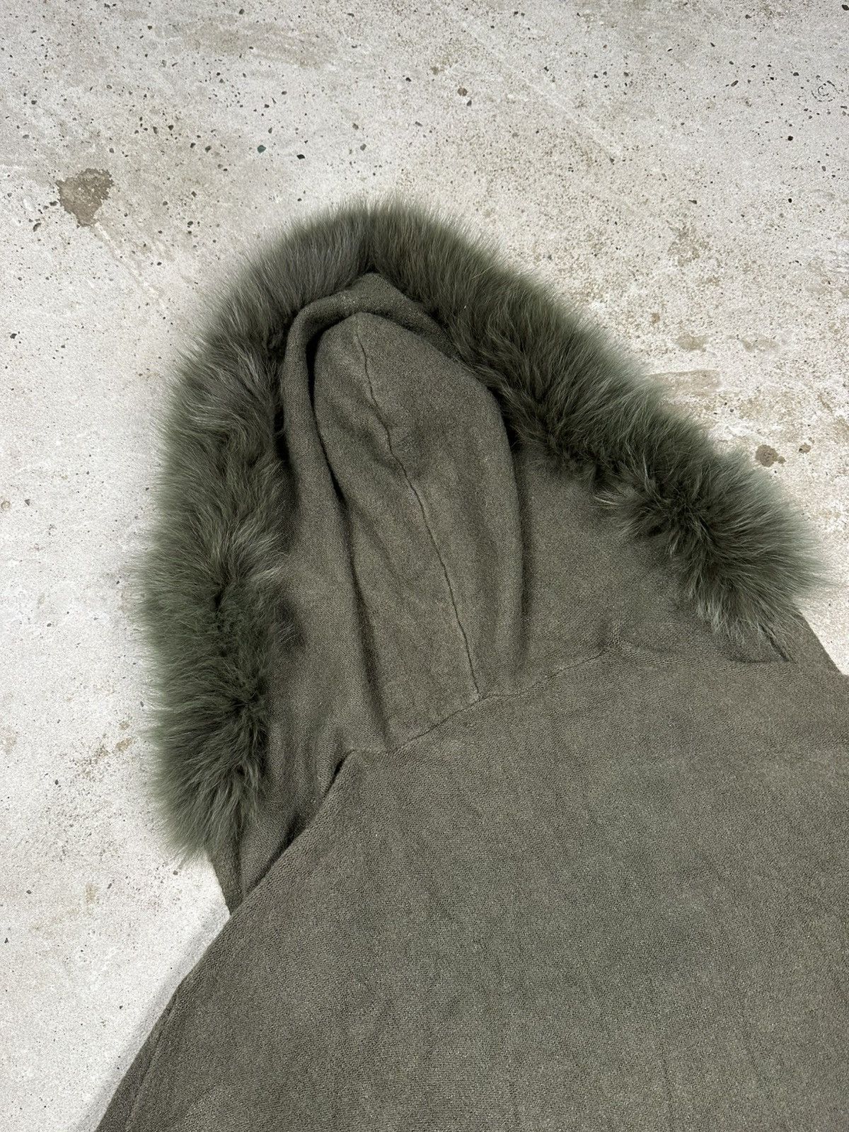 If Six Was Nine × Japanese Brand × Le Grande Bleu (L.G.B.) Vintage Y2K Faux Fur Viscose Hooded Cardigan Sweater Size US L / EU 52-54 / 3 - 14 Thumbnail
