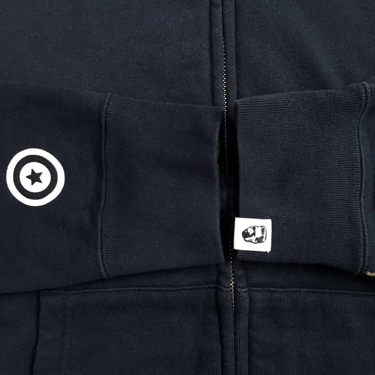 Bape × Nigo BAPE 1st camo green × navy shark full zip hoodie APE NIGO Size US M / EU 48-50 / 2 - 6 Thumbnail