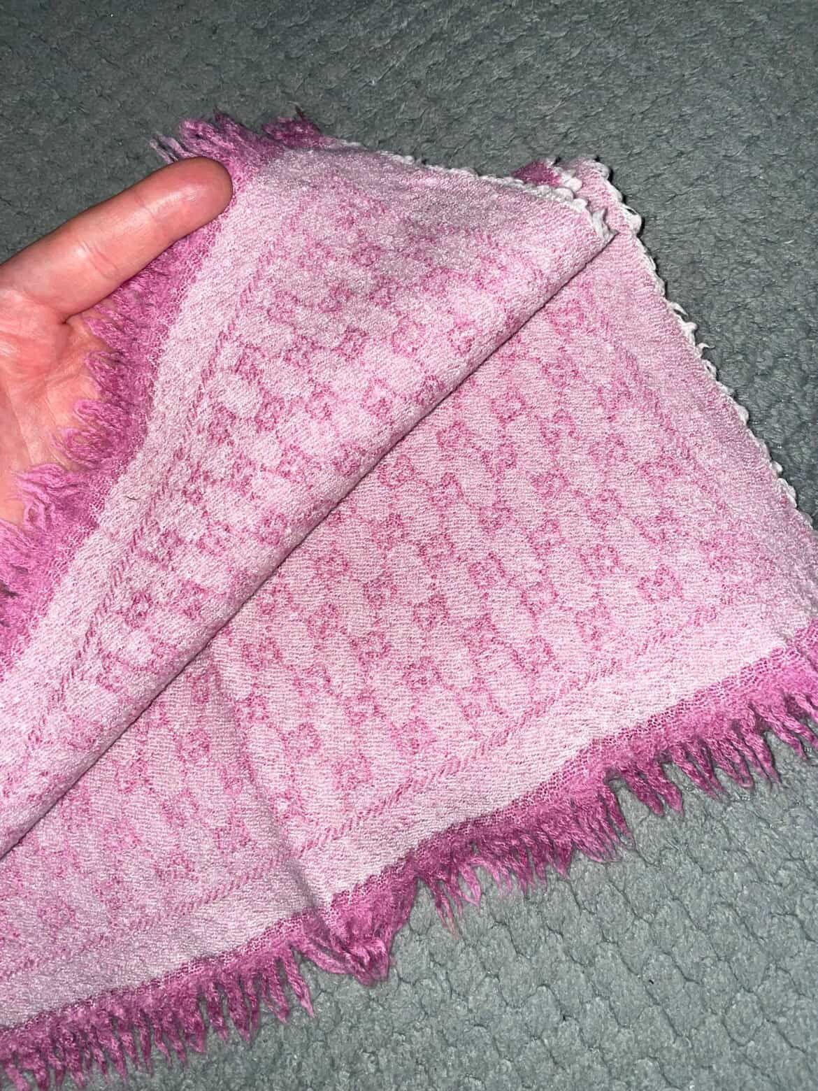 Gucci Gucci Wool Monogram Scarf Pink Color Size ONE SIZE - 5 Thumbnail