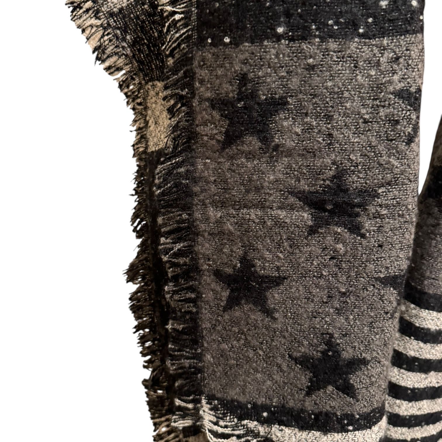 Other Love Of Fashion Black White American Flag Rustic Wrap NWT Size ONE SIZE - 4 Thumbnail