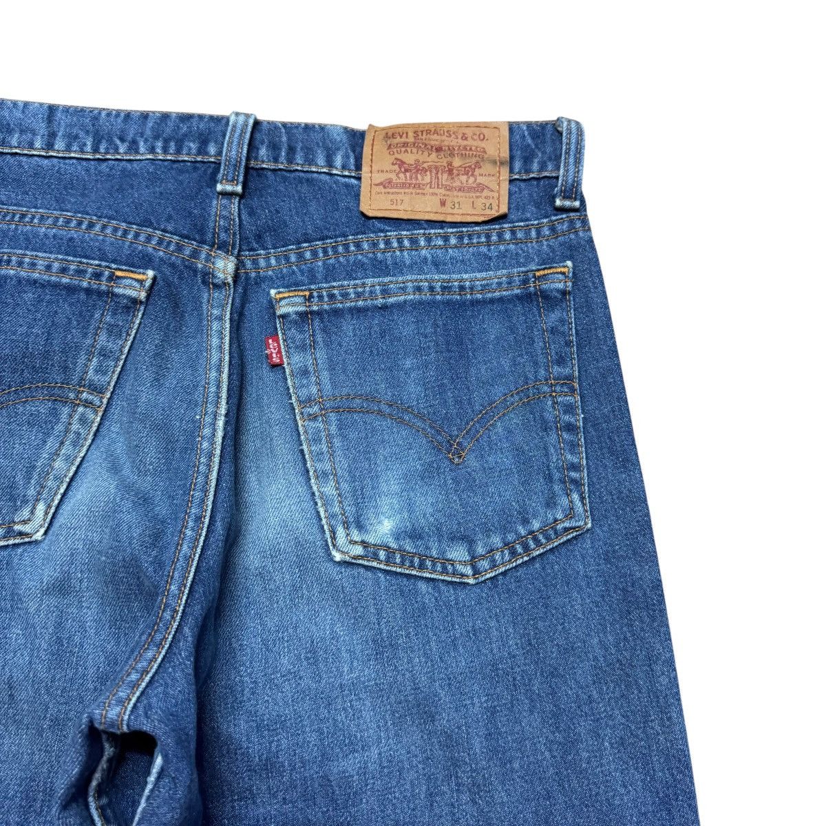 Levi's Vintage 90s Levis 517 Distressed Denim Flare Jeans Size US 31 - 9 Thumbnail