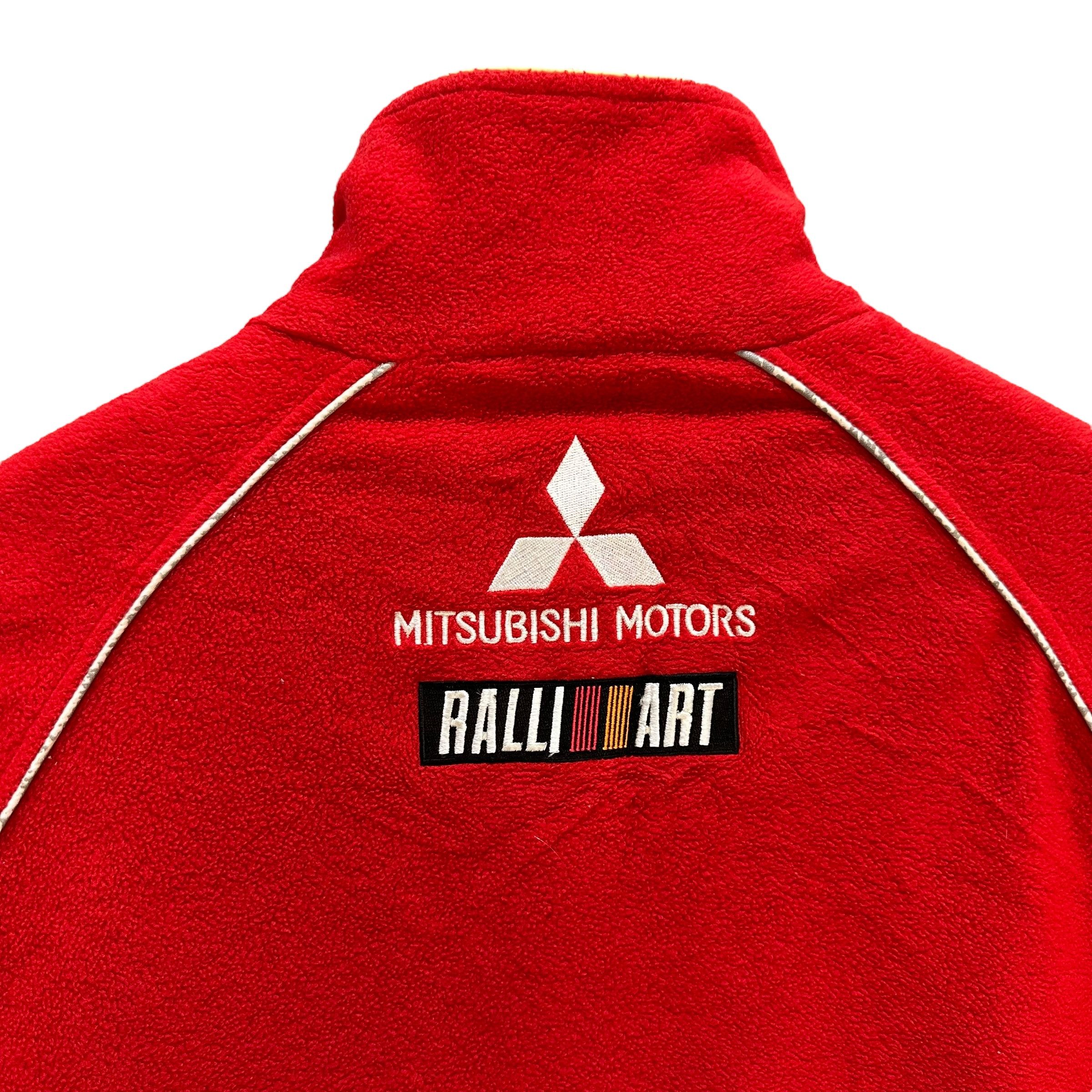 Vintage Vintage 90's MITSUBISHI RALLI ART Fleece Jacket #A71-1732 Size US L / EU 52-54 / 3 - 17 Thumbnail