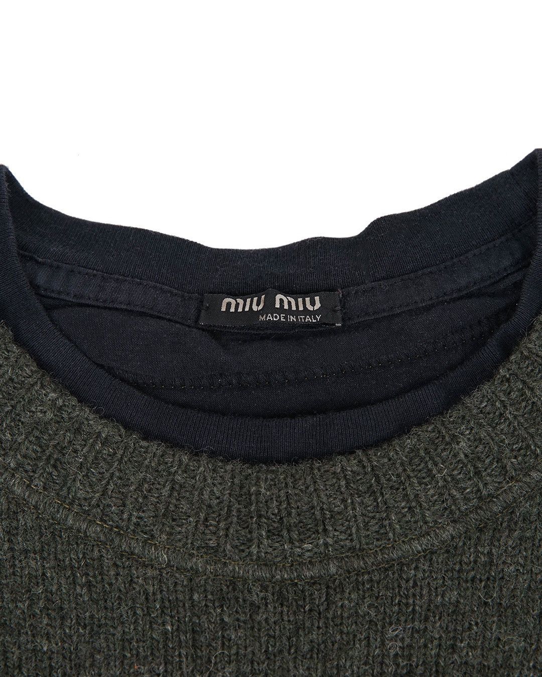 Miu Miu Miu Miu Mens F/W2003 Graphic Mohair Tee Size US M / EU 48-50 / 2 - 4 Thumbnail
