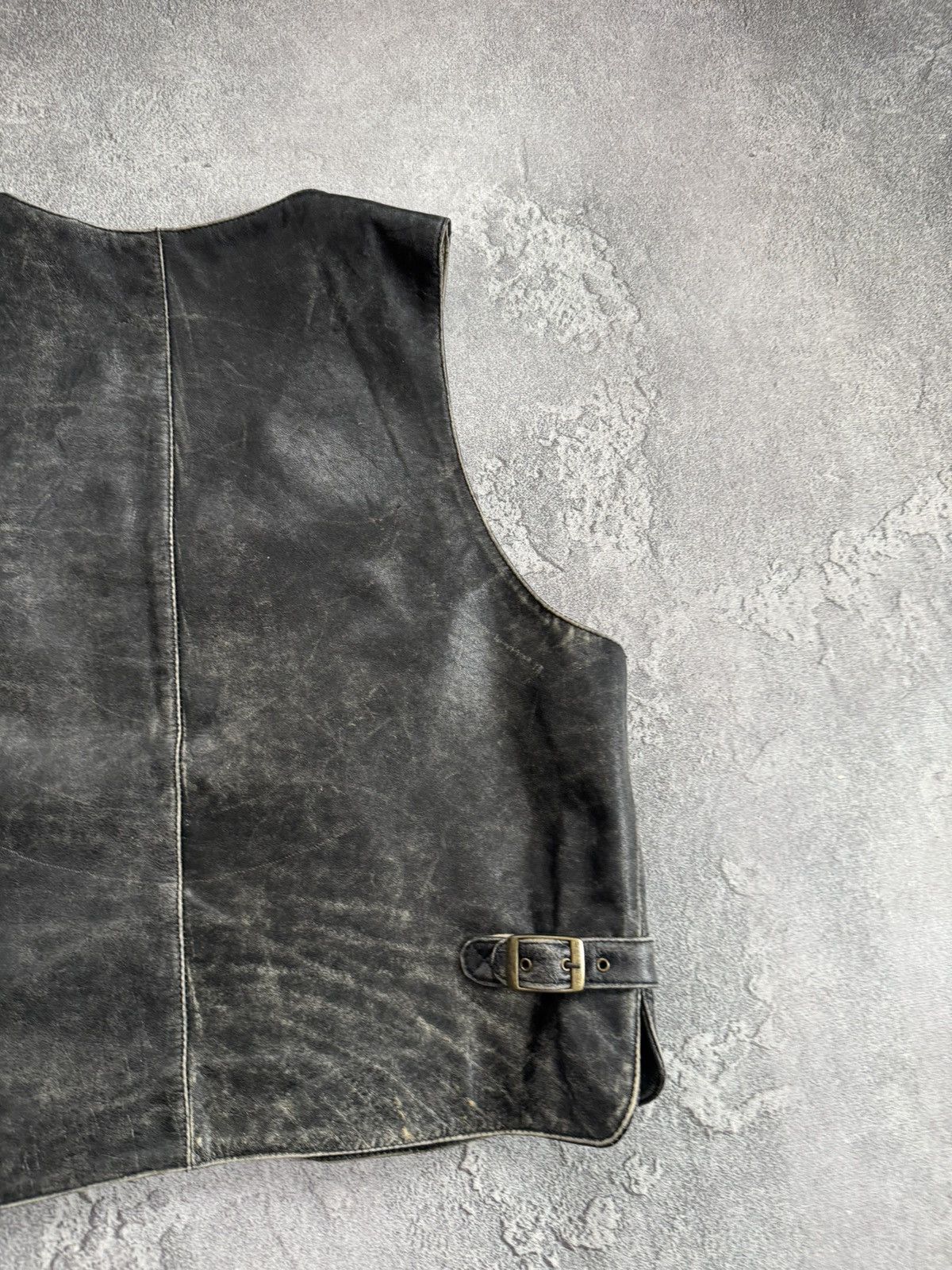Leonard Paris Leonardo leather vest sleeveless jacket weatern cowboy 🤠 90s Size US M / EU 48-50 / 2 - 10 Thumbnail