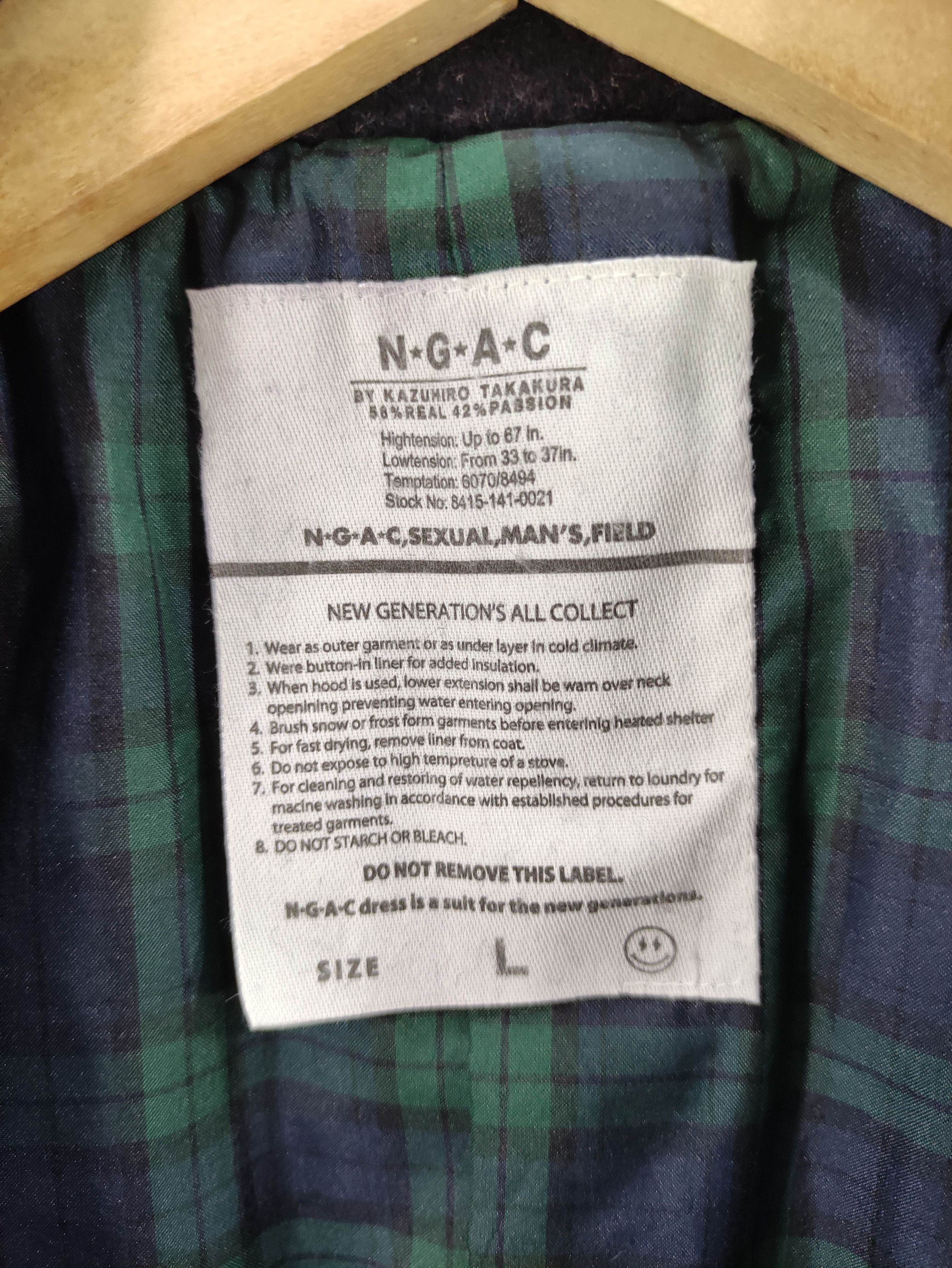 Japanese Brand Vintage N.G.A.C Kazuhiro Takakura Wool Coat Jacket Size US M / EU 48-50 / 2 - 9 Thumbnail