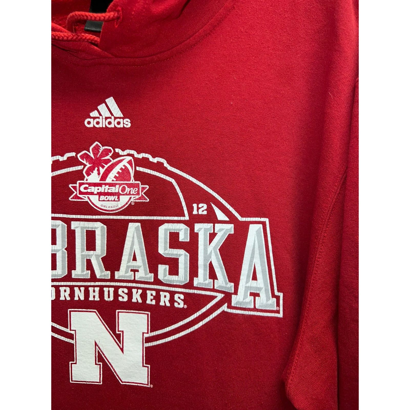 Vintage Adidas Nebraska Cornhuskers Hoodie 2012 College University 2 Size US XXL / EU 58 / 5 - 5 Thumbnail