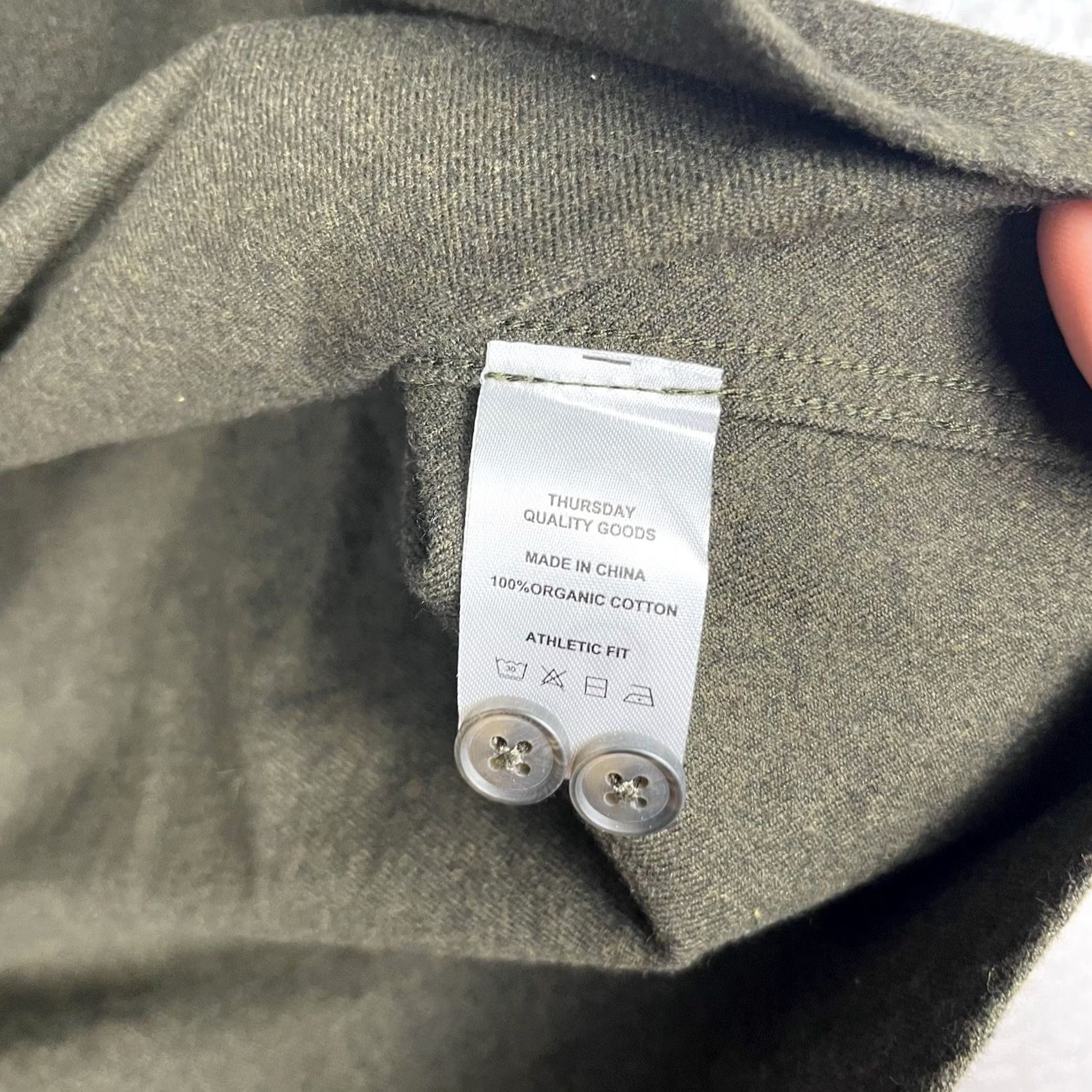 Olive Thursday Boot Co. Quality Goods Men Large Olive Green Button Everyday Shirt Size US L / EU 52-54 / 3 - 6 Thumbnail
