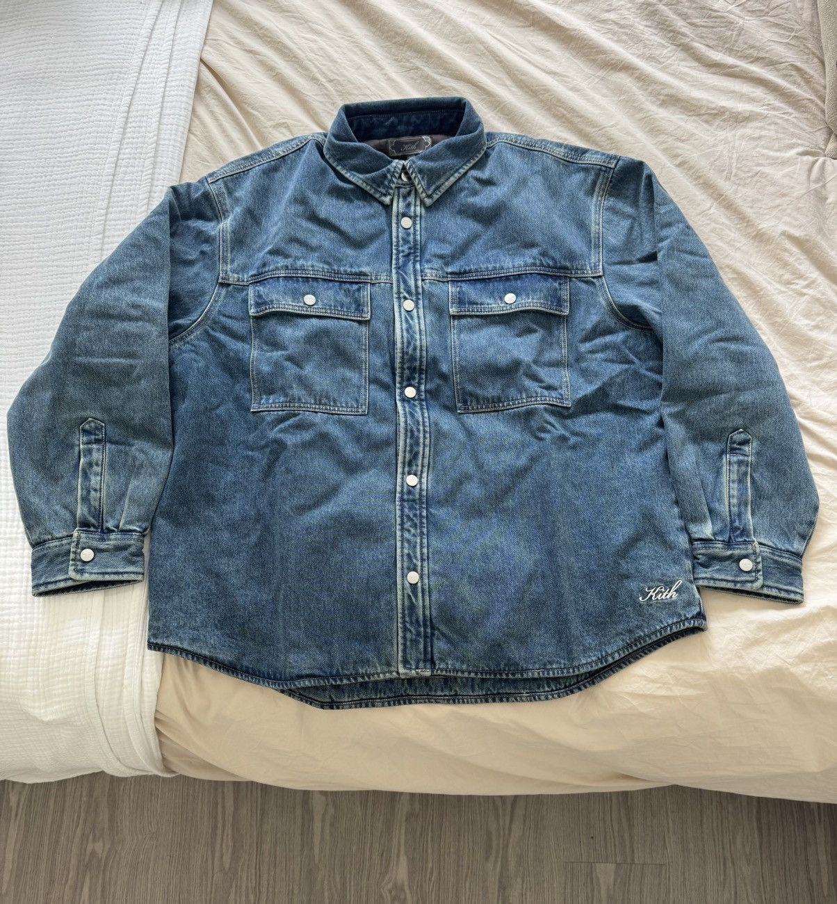 Kith Kith Denim Apollo Shirt Jacket Luka Wash (Size XL) Size US XL / EU 56 / 4 - 1 Thumbnail