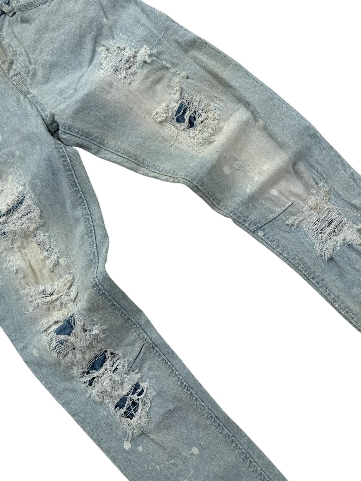 If Six Was Nine CAVARIA SKINNY DISTRESSED STYLE JEANS Size 28" / US 6 / IT 42 - 5 Thumbnail