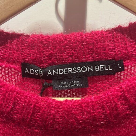 Andersson Bell ANDERSSON BELL large cherry red crew neck sweater ssense Size L / US 10 / IT 46 - 5 Thumbnail