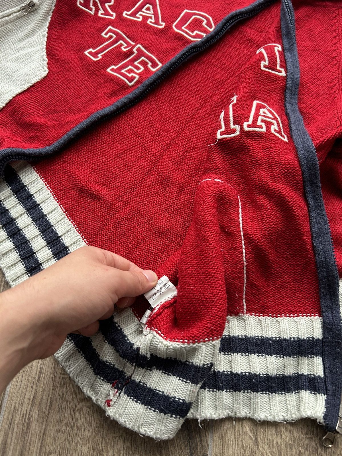 Vintage Vintage Racing Team Japan 🇯🇵 knits sweatshirt mens Size US M / EU 48-50 / 2 - 5 Thumbnail