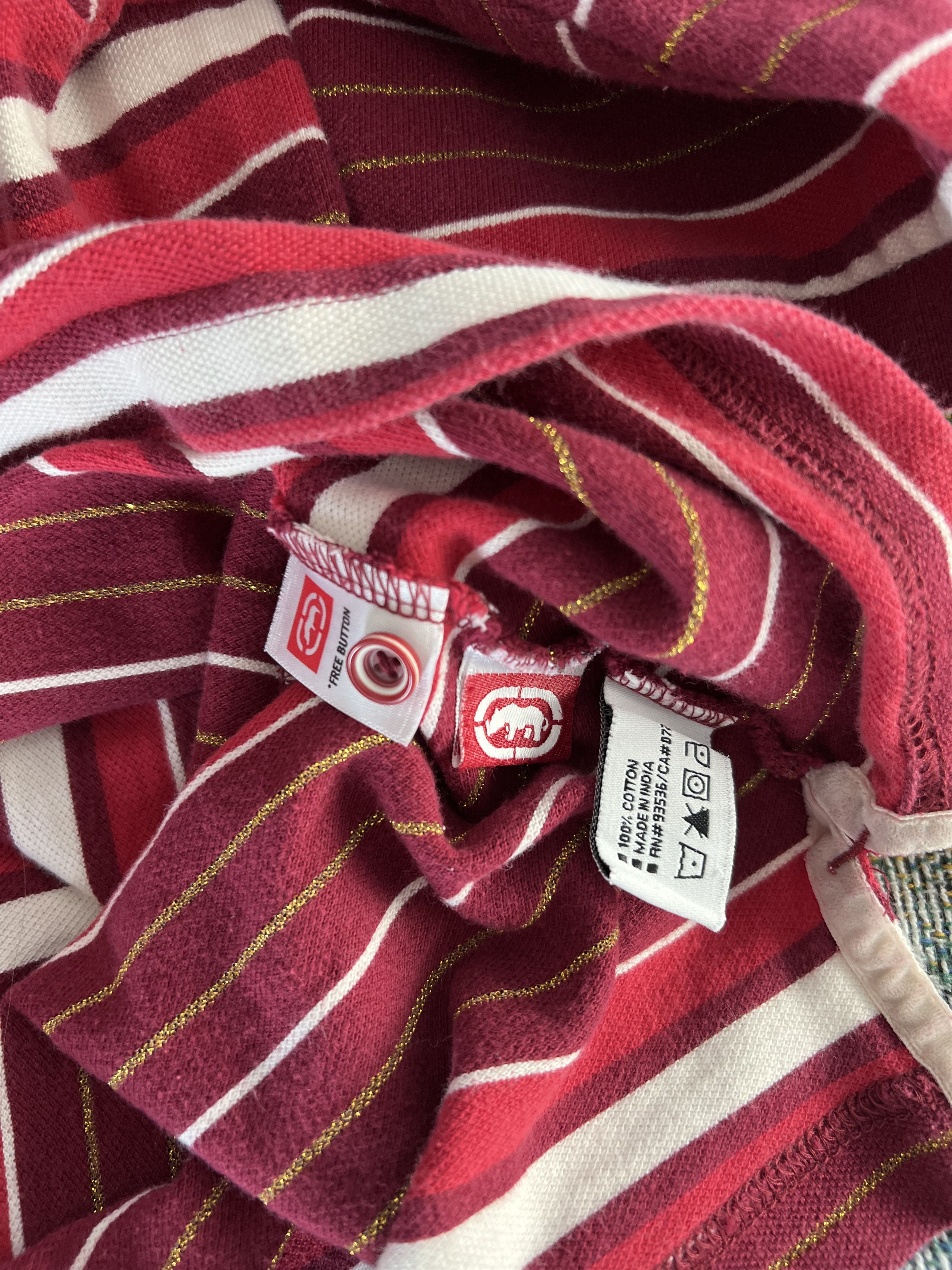 Ecko Unltd. Y2K Ecko Unltd. Striped Polo in Red Size US M / EU 48-50 / 2 - 9 Thumbnail