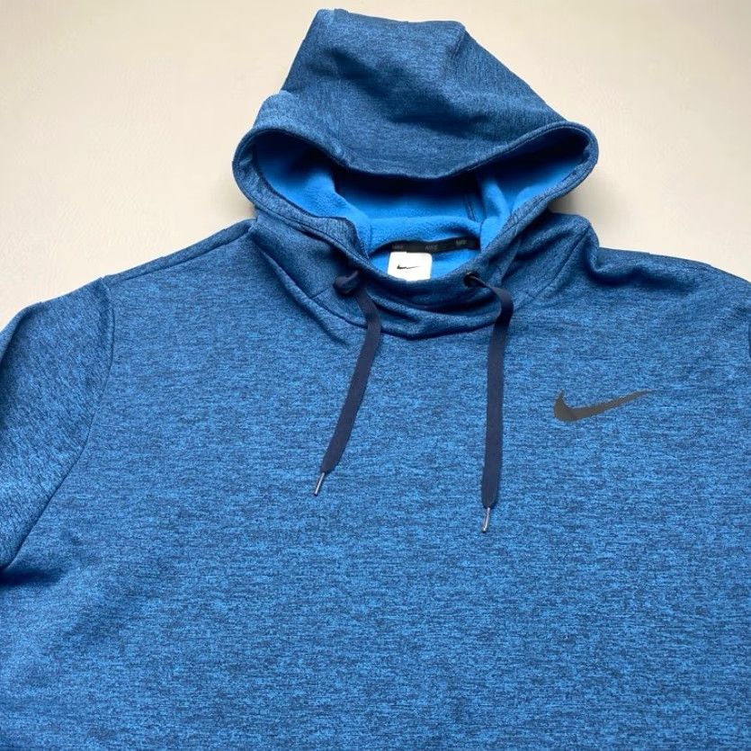 Nike Nike Pullover Hoodie Mens 2XL Heather Blue Dri-Fit Therma CU6214 Pockets 8176 Size US XXL / EU 58 / 5 - 5 Thumbnail