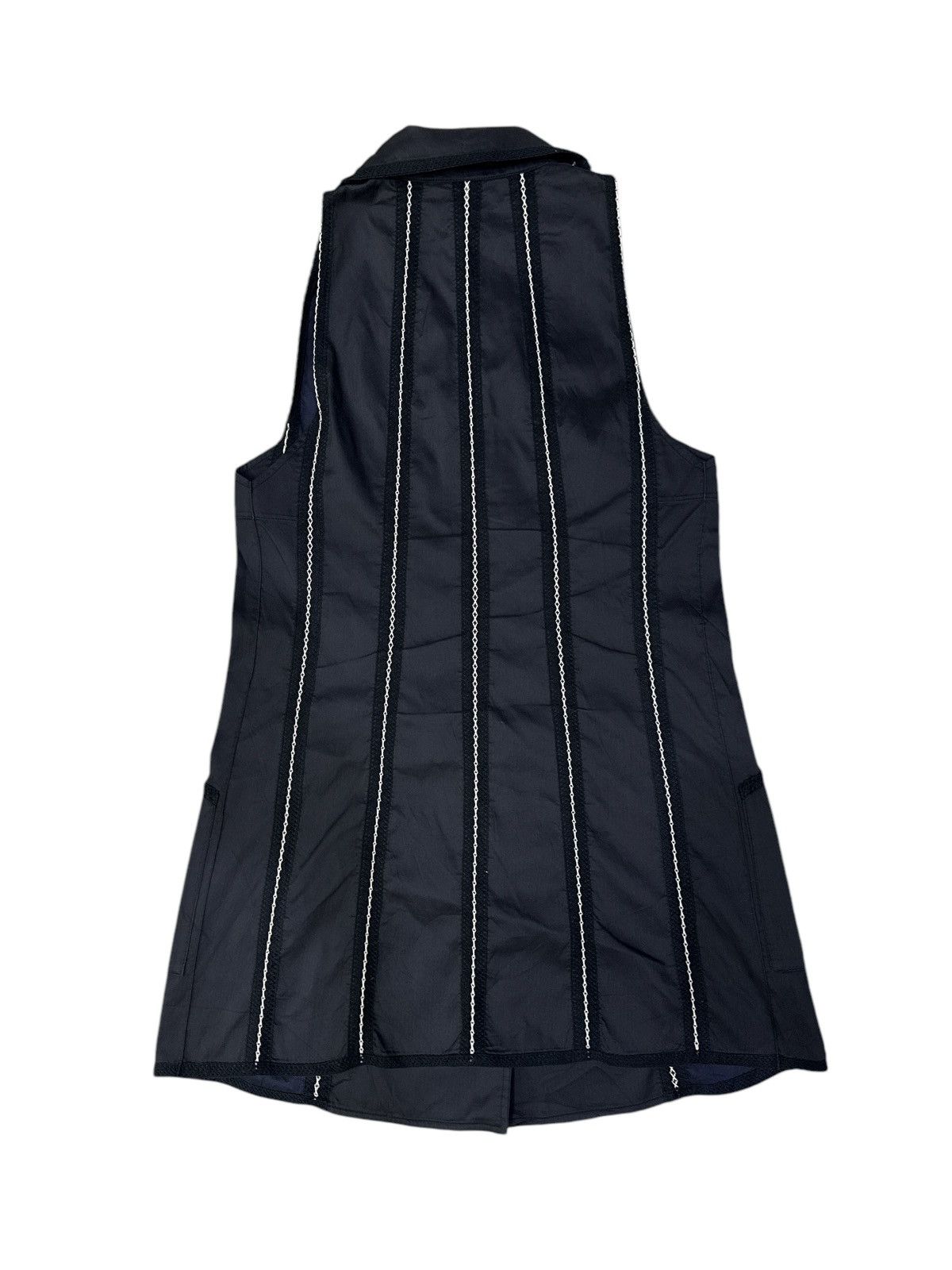 Issey Miyake × Vintage ISSEY MIYAKE STRIPED SLEEVELES JACKET SIZE 3 JAPAN Size M / US 6-8 / IT 42-44 - 2 Thumbnail
