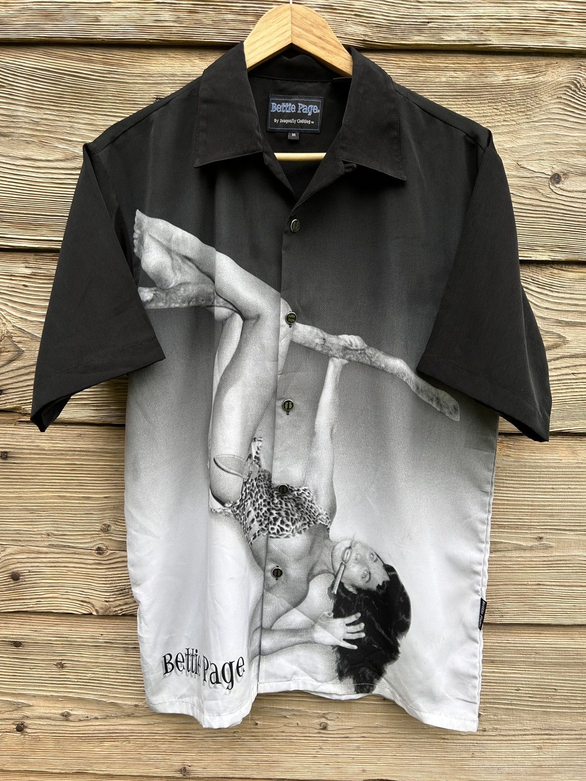 Dragonfly Vintage Dragonfly Bettie Page Photo Model AOP Shirt Size US XL / EU 56 / 4 - 1 Thumbnail