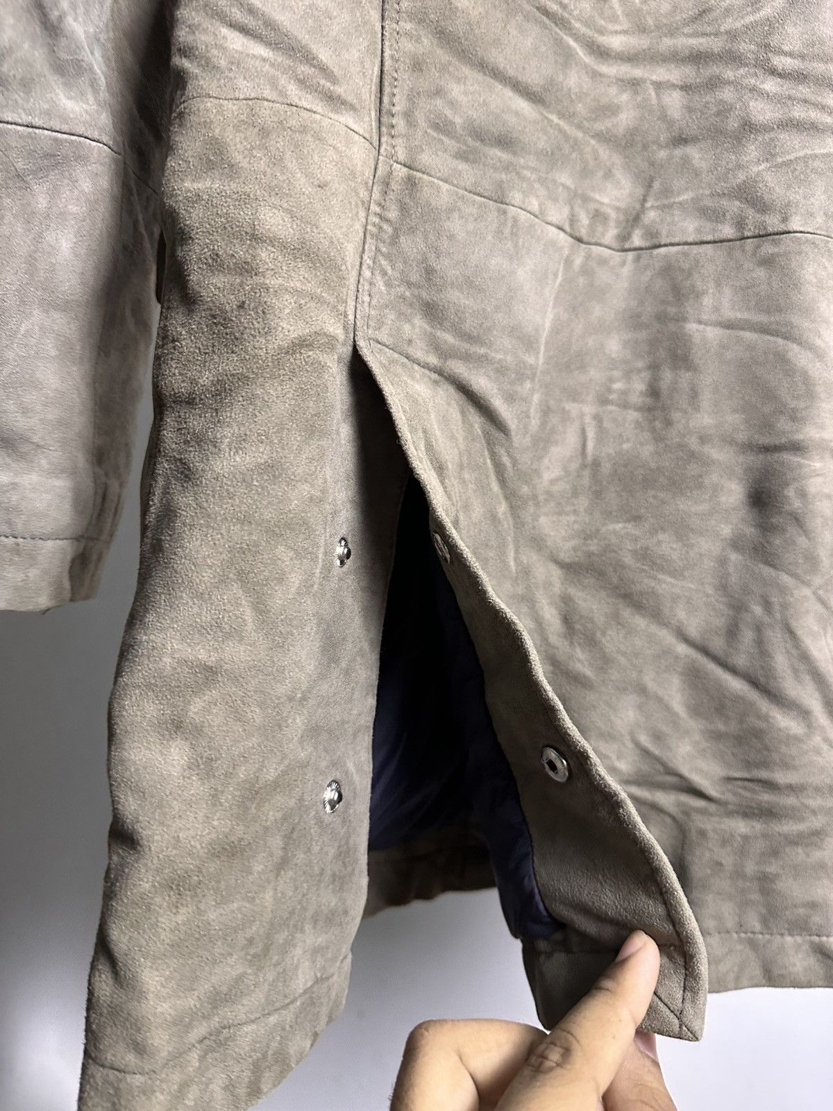 Eleventy Eleventy Suede Hooded Parka Jacket Size US M / EU 48-50 / 2 - 8 Thumbnail