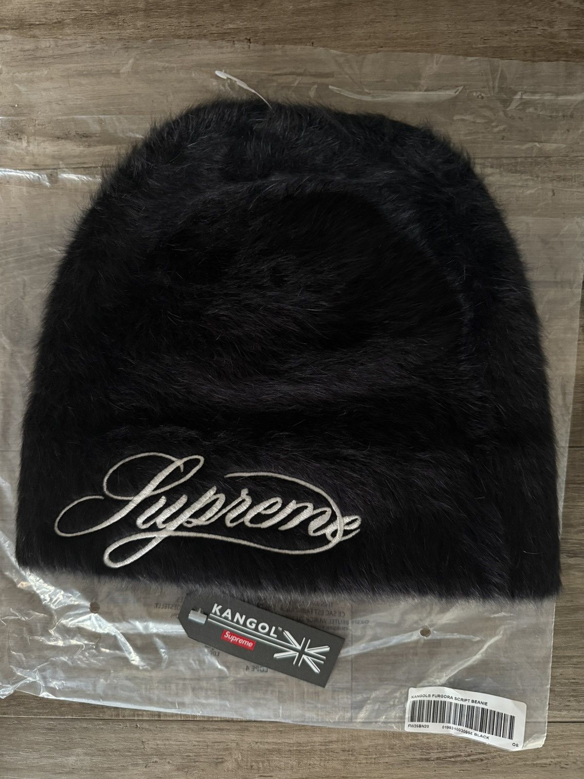 Supreme Supreme Kangol Furgora Script Beanie Black | Grailed